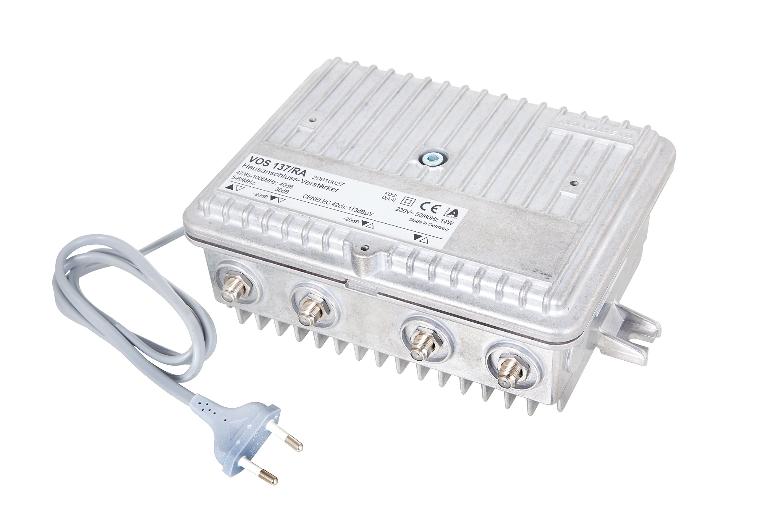 Kathrein VOS 137/RA Hausanschluss-Verstärker Silber Angebot bei HelloDeals