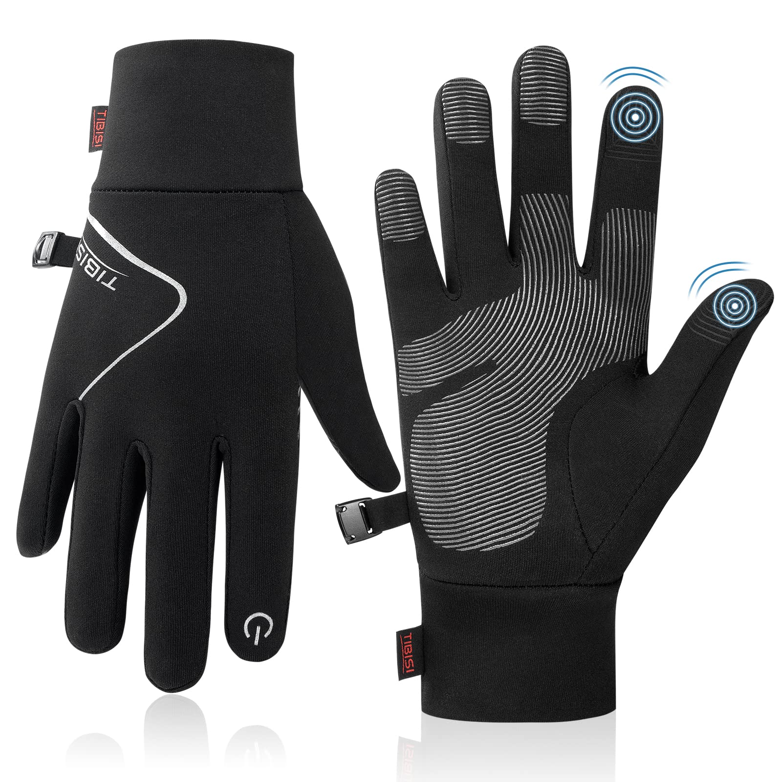 TANSTC Handschuhe Kinder Winter, Warme Softshell Winterhandschuhe Touchscreen, Outdoor Sport Fahrradhandschuhe Für Jungen Mädchen, Kids Anti-Rutsch Winddicht Laufhandschuhe, Schwarz 4-12 Jahre XL(10-12 Jahre) Schwarz Angebot bei HelloDeals