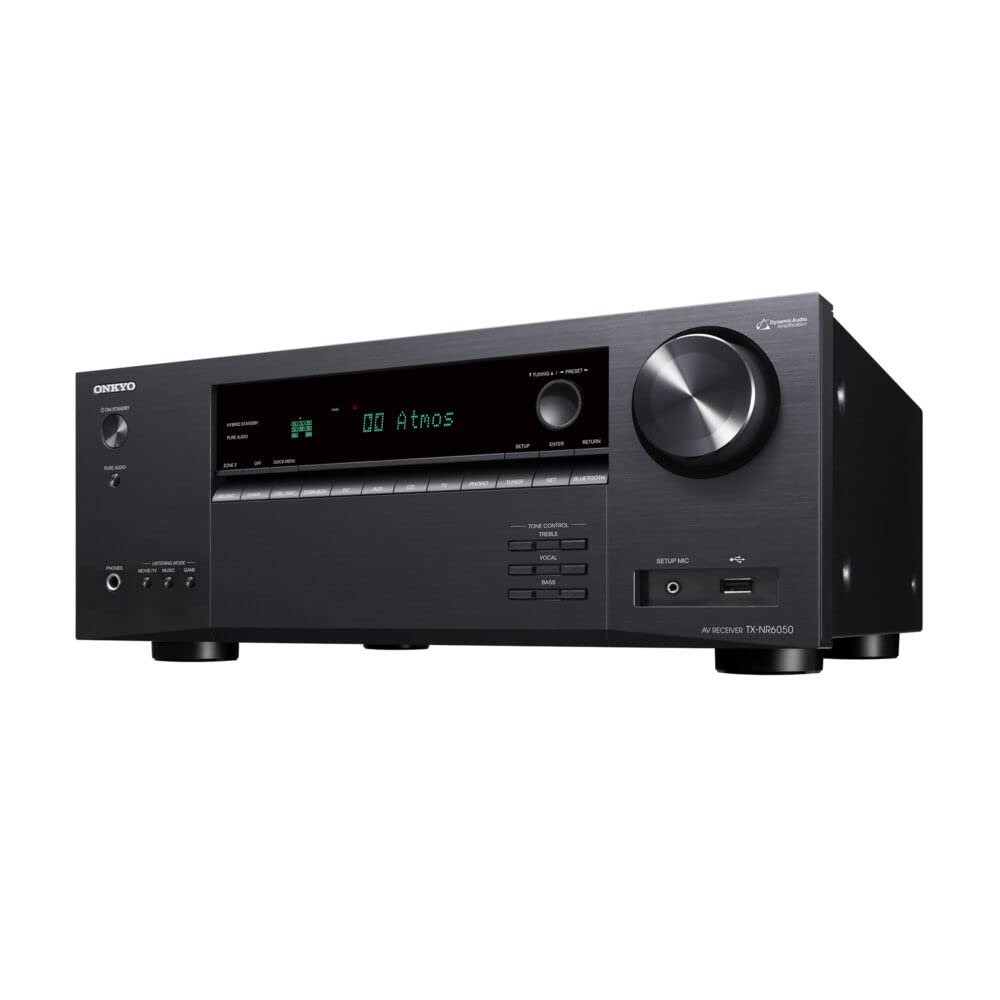 Onkyo TX-NR6050 7.2-Kanal Netzwerk Heimkino Smart AV Receiver 8K/60, 4K/120Hz (Neu 2021), schwarz Angebot bei HelloDeals
