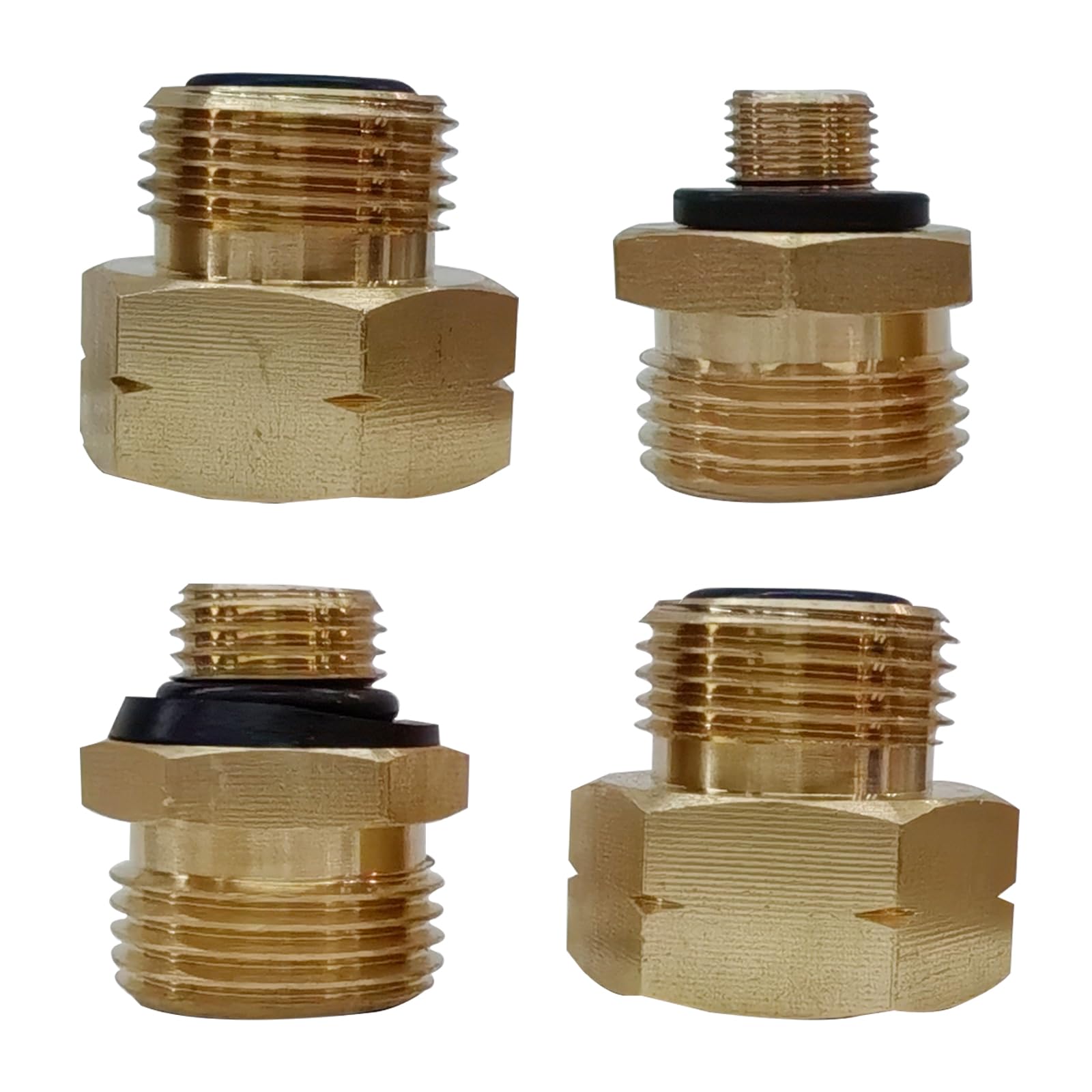 4 Teiliges Gasflaschen Adapter-Set, Gas Adapter Gasflaschen Adapter, Euro Adapter für Gasflaschen, zum Befüllen Deutscher Gasflaschen im Ausland, Messing Gasadapter für Gasflaschen Europa, 1-4 Angebot bei HelloDeals