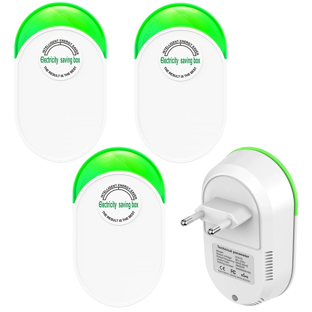 4 Stück Energiespargerät, Gobesty 28KW Stop Watt Stromspargerät, 90-250V, Stopwatt-gerät Original Smart Energy Saver mit Stabiler Spannung für Home Office Shops Angebot bei HelloDeals