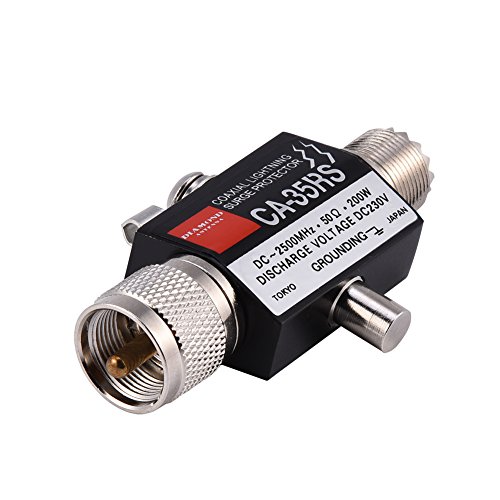 ASHATA Überspannungsschutz,CA-35RP 50Ω Coaxial Protector Blitzschutz,Male auf Female UHF Verbindungsstecker Koaxial Blitzableiter Überspannungsschutz Ableiter Arrestor Angebot bei HelloDeals