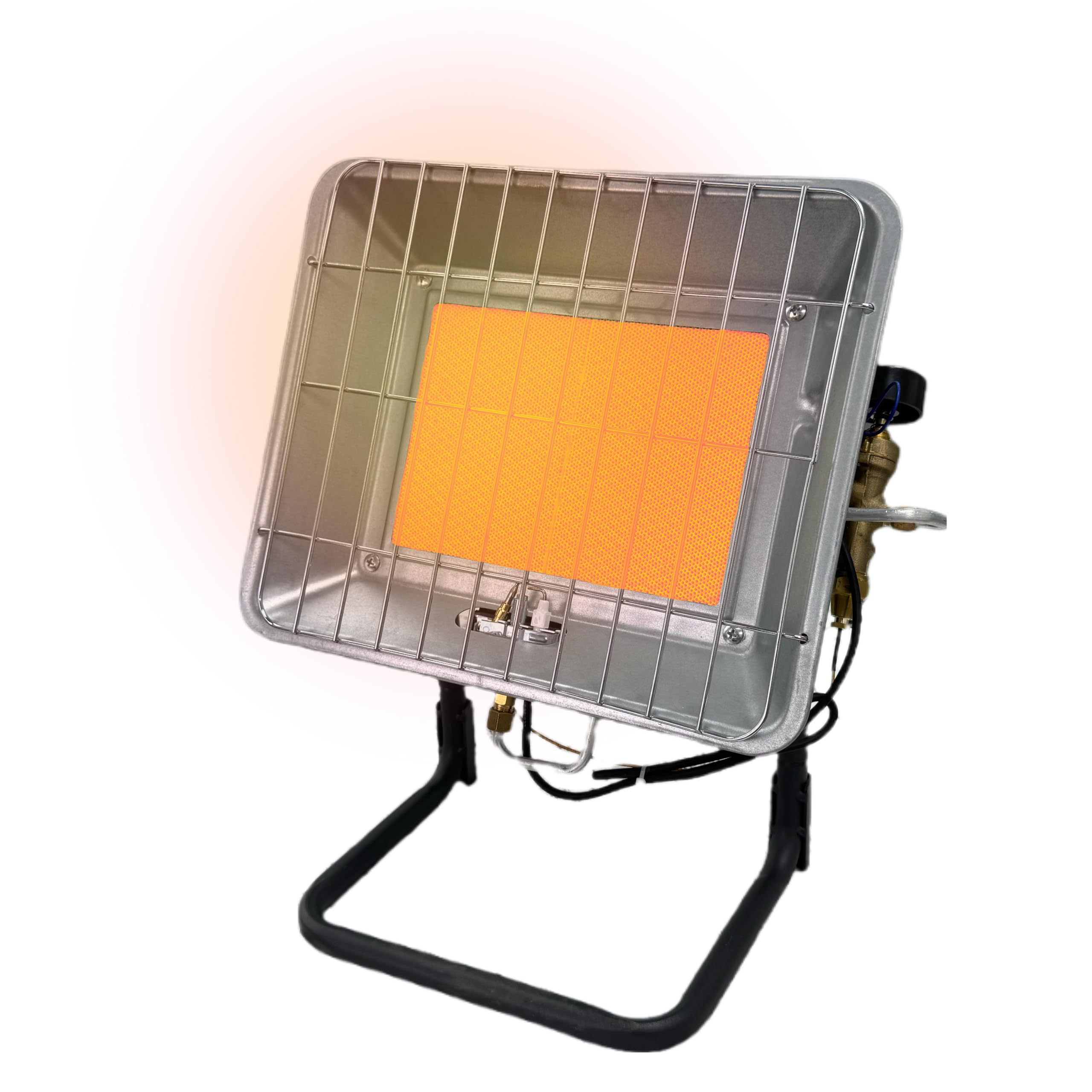 Gasheizstrahler 4,5 kW mit Piezo Zünder, heizstrahler terrasse, heizstrahler outdoor, inkl. Druckregler, Schlauch, Halterung für gasflasche, terrassenstrahler gas, sparsam, heizung außen Irg-45s Angebot bei HelloDeals