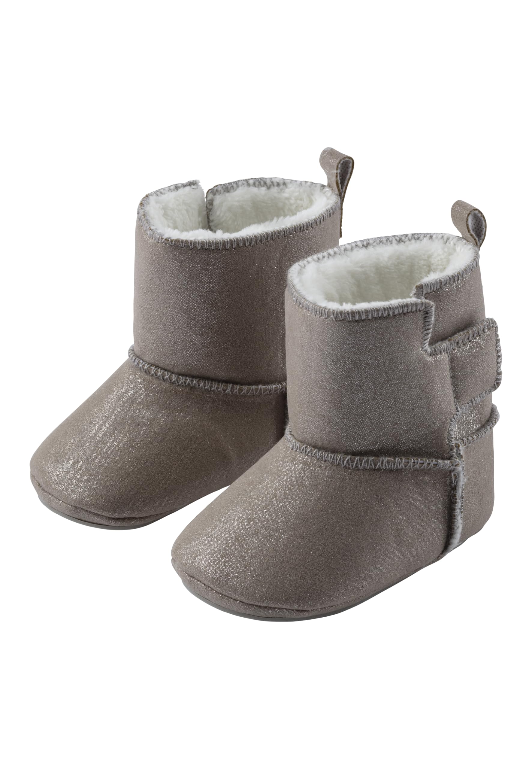 Sterntaler Babyschuh aus gewebtem Velour, Mädchen - mit aufgenähter und rutschfester Sohle 20 EU Beige Angebot bei HelloDeals