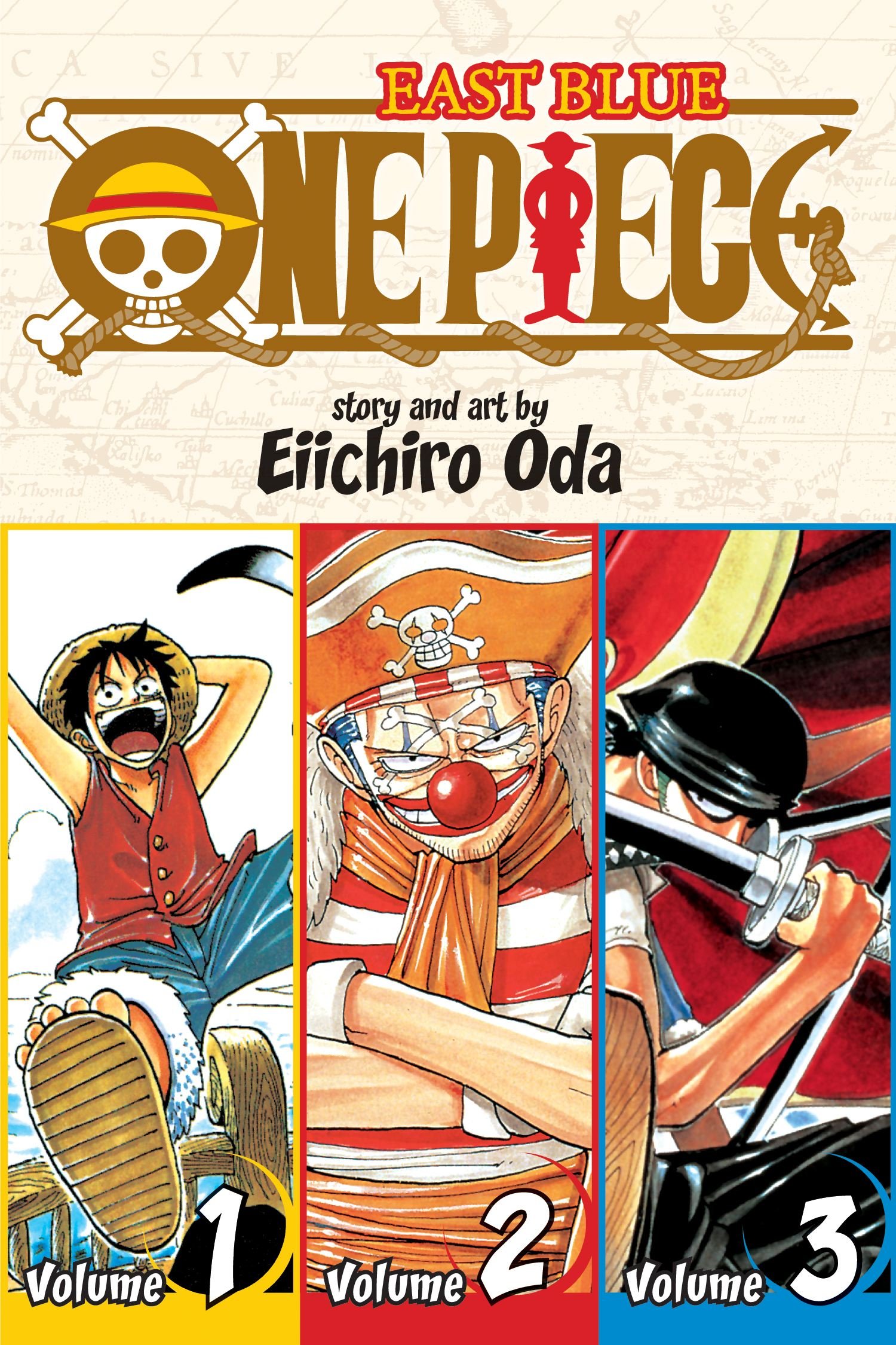 One Piece (3-in-1 Edition), Vol. 1: East Blue 1-2-3 Omnibus (ONE PIECE 3IN1 TP, Band 1) Angebot bei HelloDeals