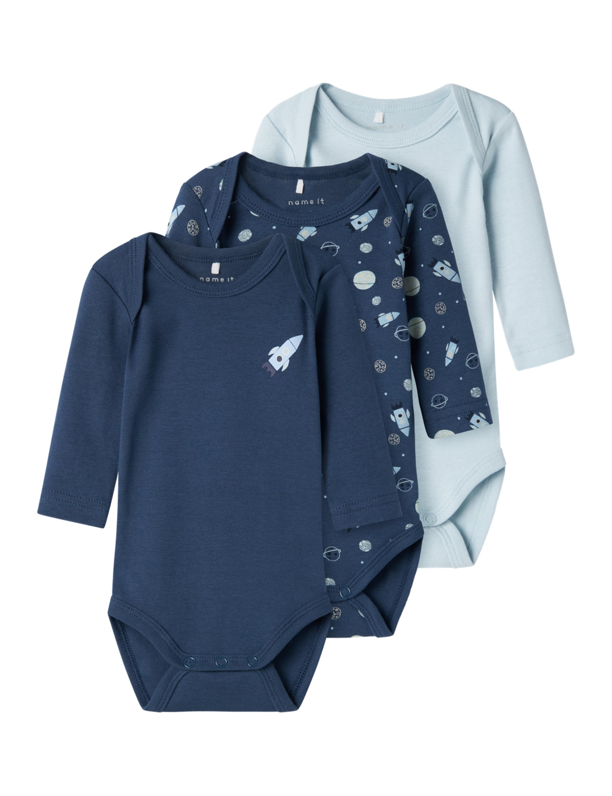 NAME IT boy Strampler 3er-Pack 92 Dark Denim Angebot bei HelloDeals