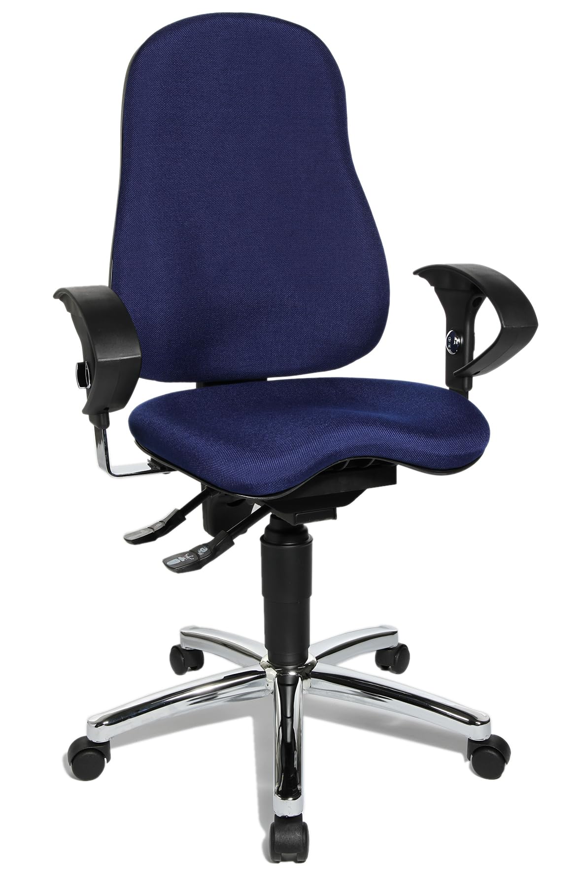Topstar SI59UG26, Sitness 10 ergonomischer Bürostuhl, Schreibtischstuhl, inkl. höhenverstellbaren Armlehnen, Bezugsstoff blau, 113 x 58 x 44 Angebot bei HelloDeals