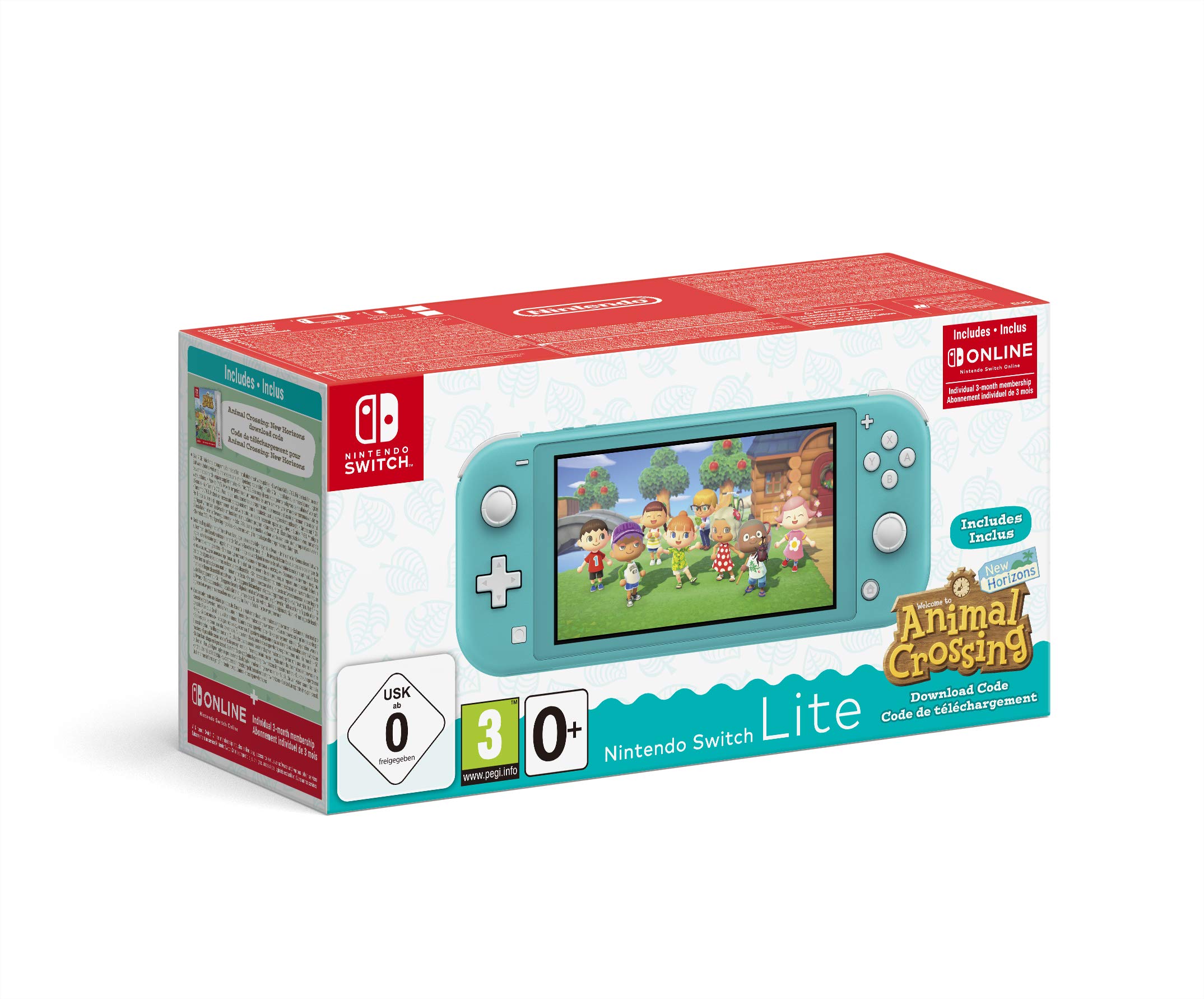 Nintendo Switch Lite Türkis & Animal Crossing: New Horizons-Edition Angebot bei HelloDeals