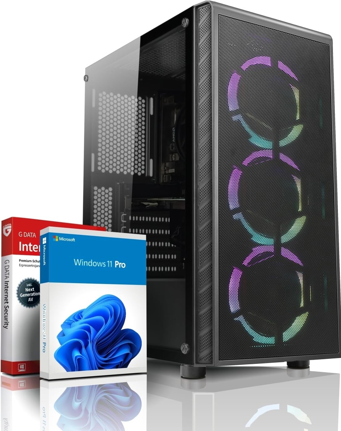 shimobee Allround/Entry Gaming PC - AMD Ryzen 3 3100 (8 Threads, 3.9 GHz) - 16 GB DDR4 RAM - GTX 750 4 GB DDR5-512 GB NVME SSD - Win11 - WLAN - RGB - 3 Jahren Garantie! #6880 Angebot bei HelloDeals