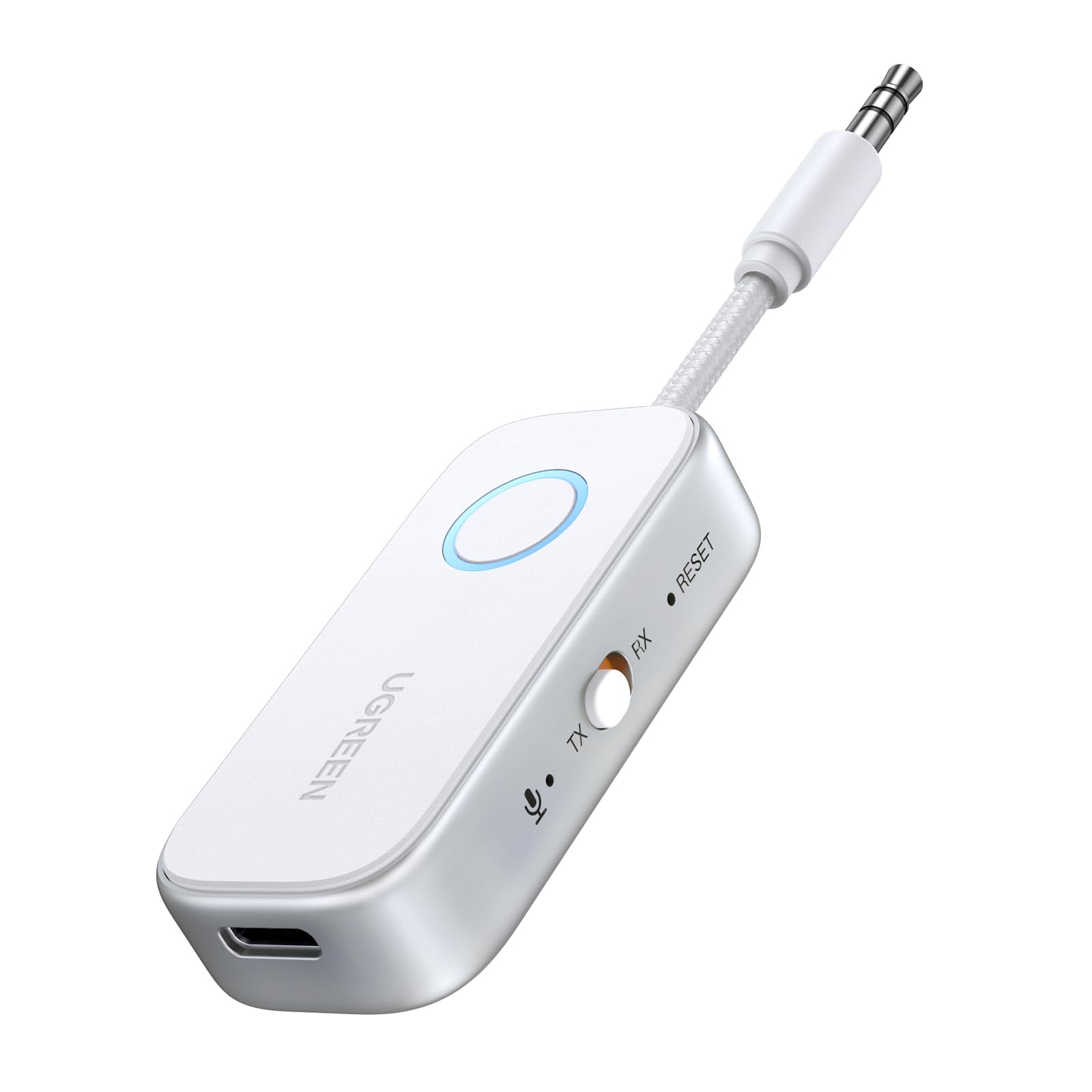 UGREEN Bluetooth 6.0 Sender Klinke 2 in 1 Transmitter Empfänger für Zwei Airpods Bluetooth Adapter Kompatibel mit Flugzeug, TV, Stereoanlage Audio Splitter für Kopfhörer Angebot bei HelloDeals