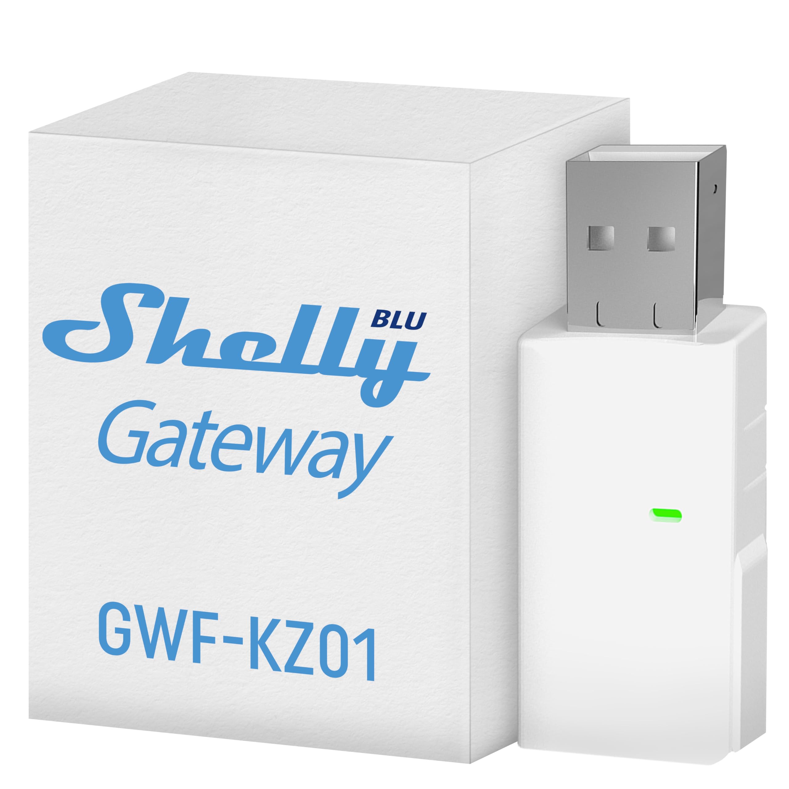 Shelly BLU Gateway | Bluetooth-WLAN-Gateway | USB-A-Dongle | Hausautomation | Kompatibel mit Alexa & Google Home | iOS Android App | Kabellos | WLAN-Repeater | kein Hub Erforderlich Angebot bei HelloDeals