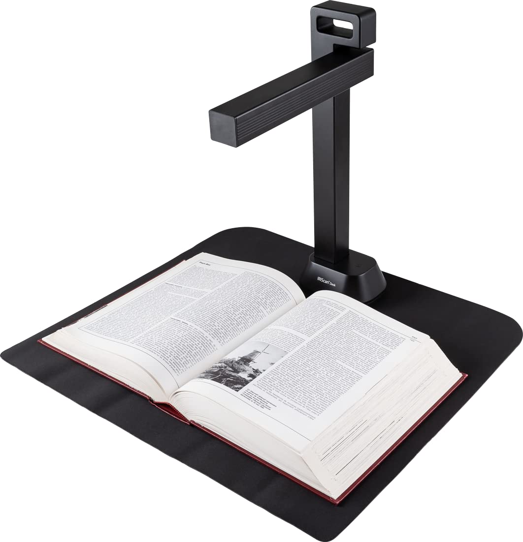 IRIScan Desk Pro. Buchscanner LED, OCR Dokumentenscanner 21MP Kamera Visualizer -v6PRO: PDF-Editor, tragbarer Scanner, Buchscanner, AI-Flachlegung-Auto-Scan-Finger-Verstecken, a3 Scanner WinMac Angebot bei HelloDeals
