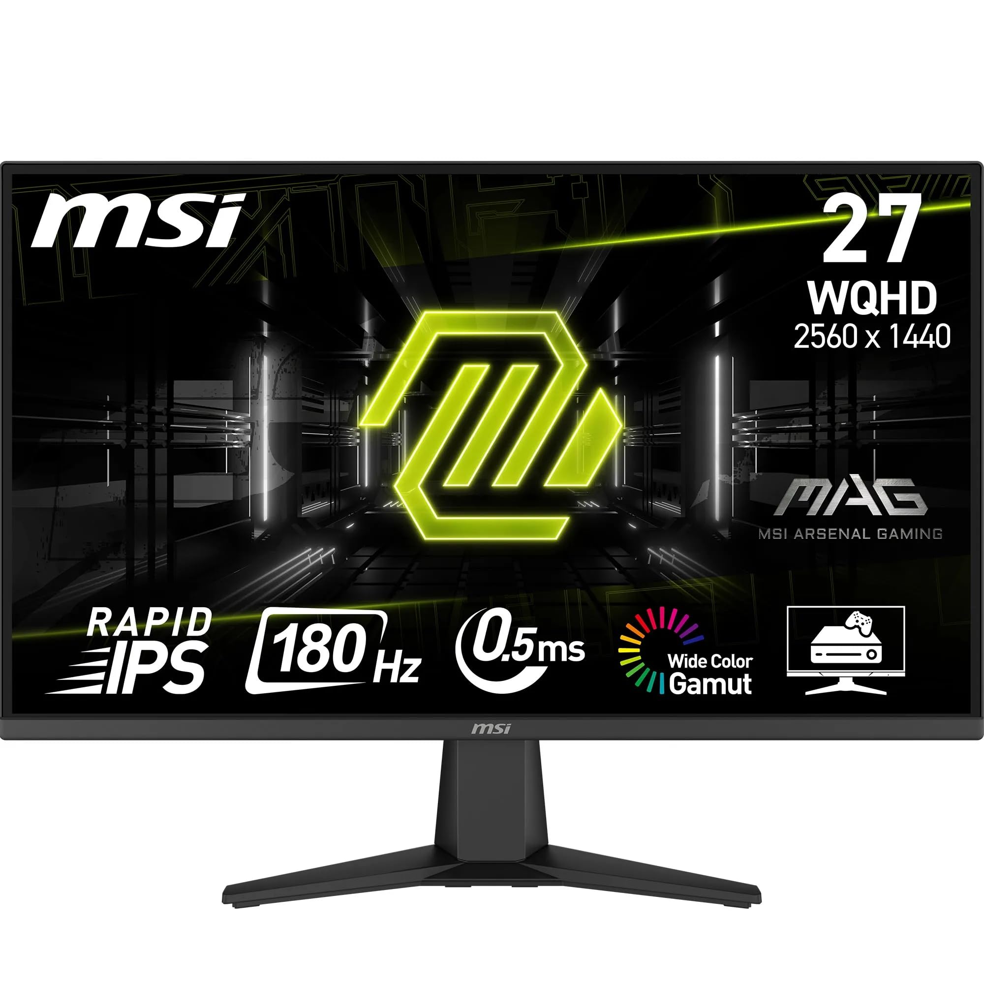 MSI MAG 275QF 27 Zoll WQHD Gaming Monitor - 2560 x 1440 Rapid IPS Panel, 180 Hz / 0.5ms (GtG, Min.),101% sRGB Colour Gamut, Frameless Design, HDR Ready - DisplayPort 1.4, HDMI 2.0b(WQHD@144Hz) WQHD 180 Hz 27 Zoll Angebot bei HelloDeals