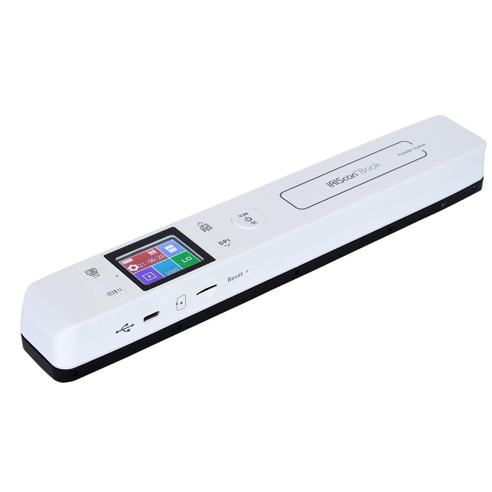 IRIScan Book Scanner – v7: Dokumentenscanner a4, kostenloser Readiris PDF-Editor, Scanner auf Word, PDF, XLS, SD-Karte, Scannen über USB, Win Mac 464670 Angebot bei HelloDeals