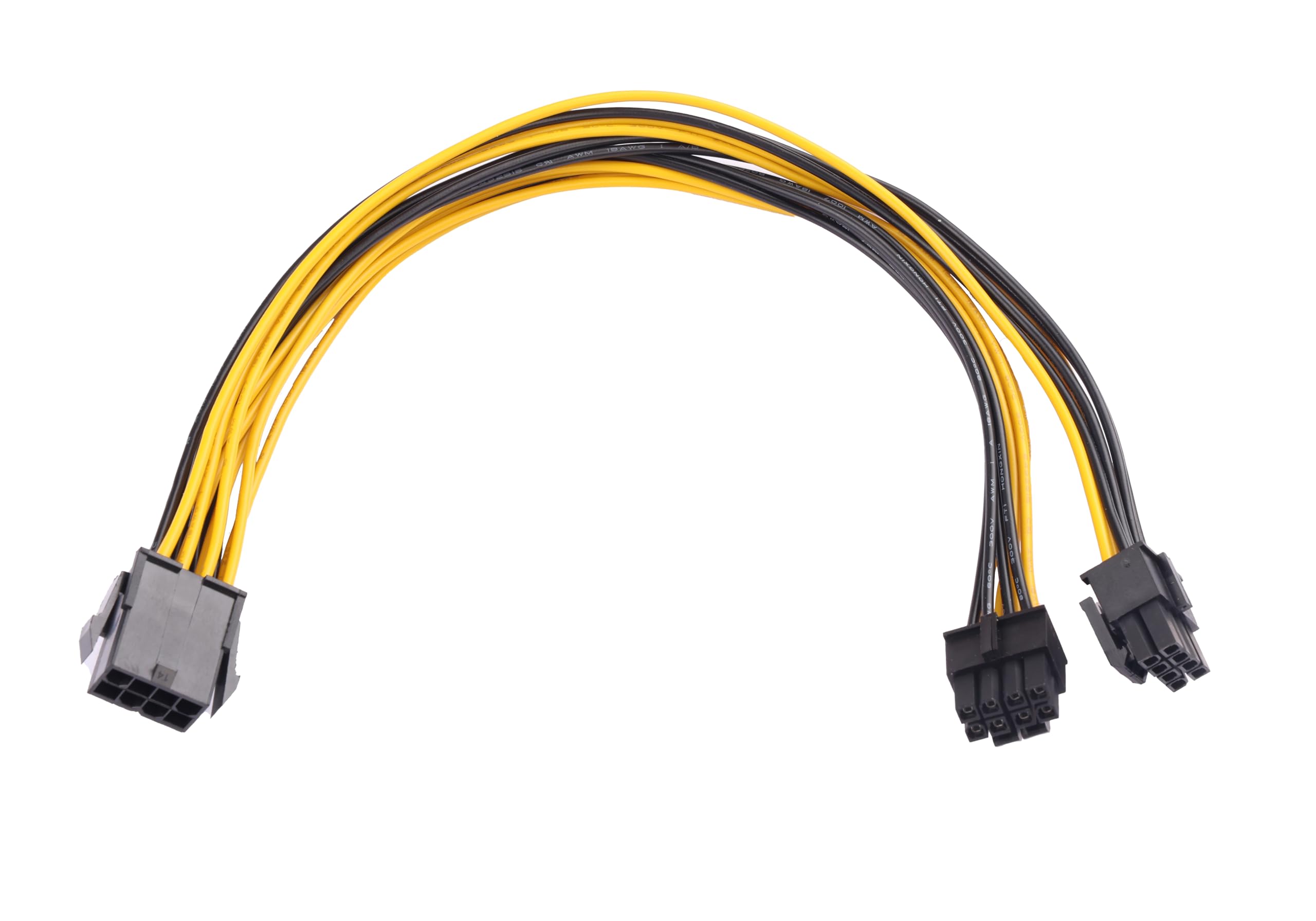 8-Pin (EPS 12V) zu Dual 8-Pin (4+4) CPU Stromkabel - 18AWG verzinnter Kupfer - 29cm - Kompatibel mit Dual-CPU Mainboards/Servern/Workstations Angebot bei HelloDeals