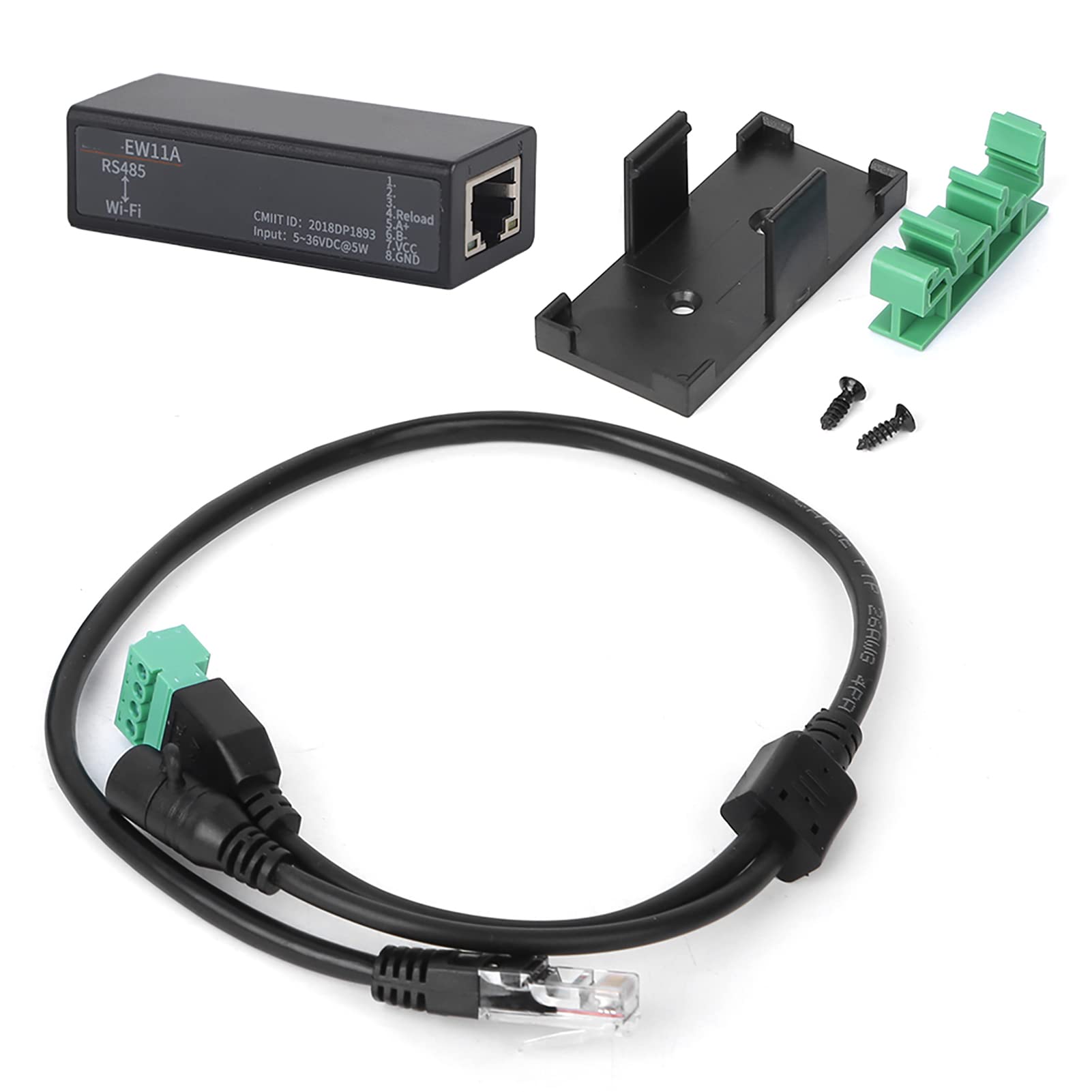zu WiFi Serial Server mit eingebauter Antenne, drahtloses Kommunikationsmodul RJ45 Schnittstelle Serieller Geräteserver, Ethernet Serial Server für Fachleute und Unternehm Angebot bei HelloDeals