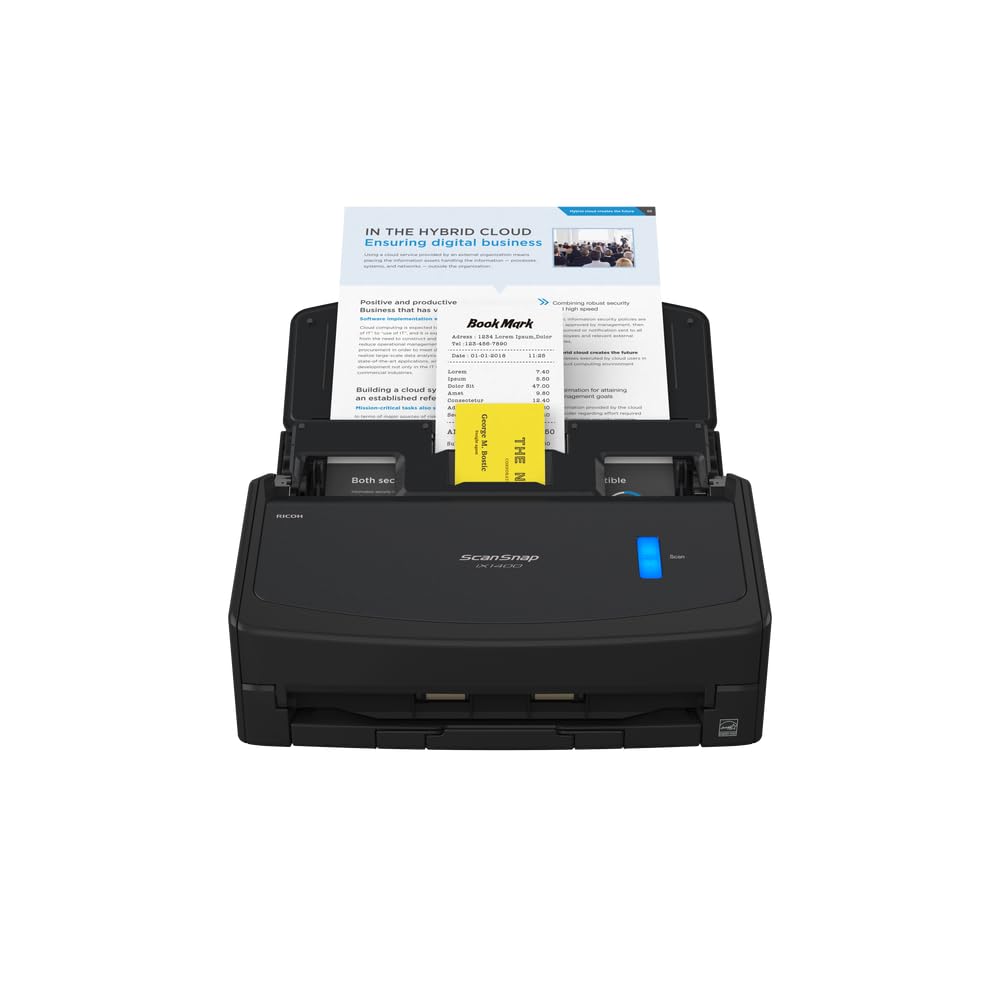 ScanSnap iX1400 Desktop Dokumentenscanner (Schwarz) - A4, Duplex, USB 3.2 mit ADF Angebot bei HelloDeals