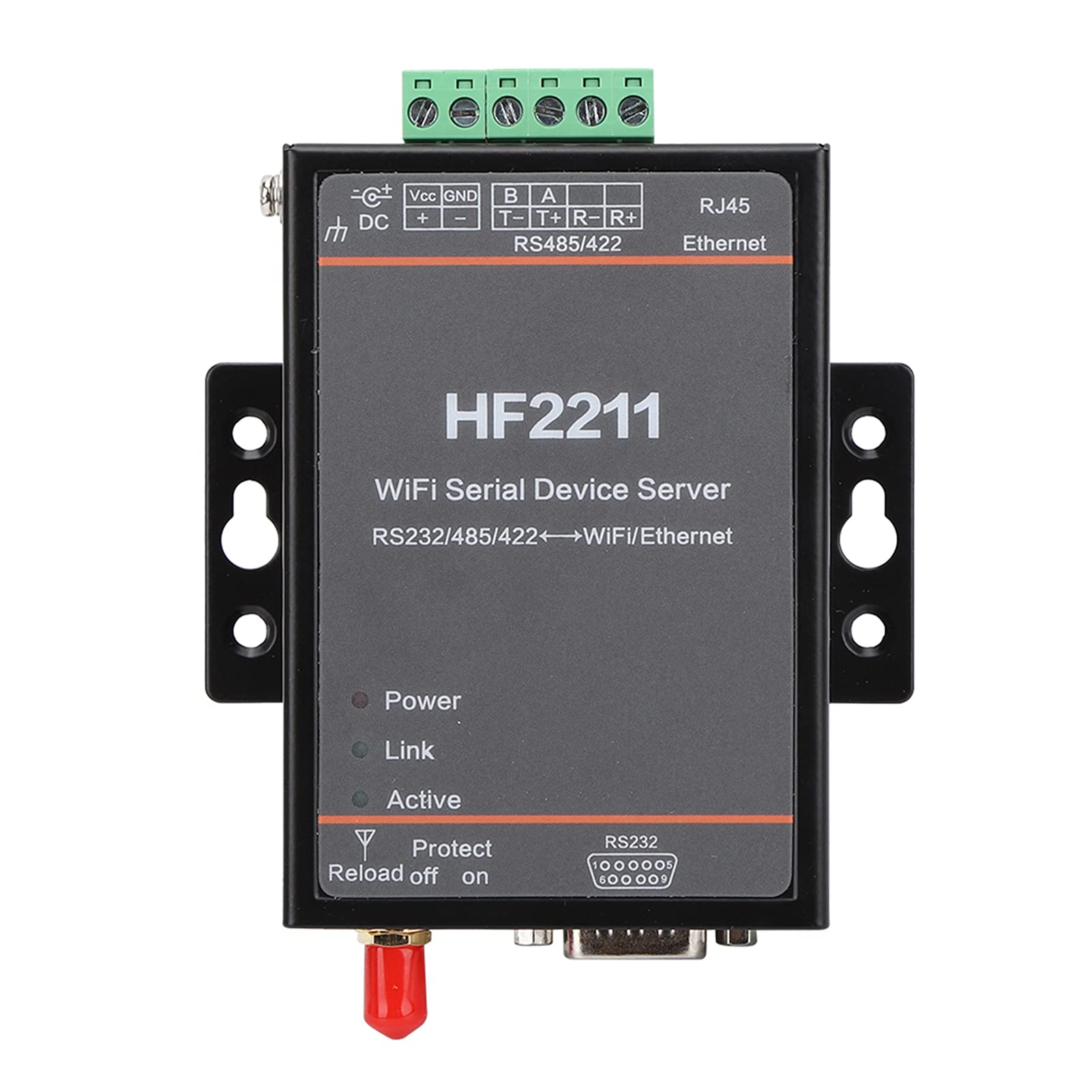 Hf2211 Serial Device Server Rs232 / 485/422 Zu WiFi Ethernet Dtu Kurznachrichten-Kommunikationsmodul Unterstützung Für Serielle 5-36Vdc-Datenkommunikationsgeräte,Industrieller Steckverbinder Angebot bei HelloDeals