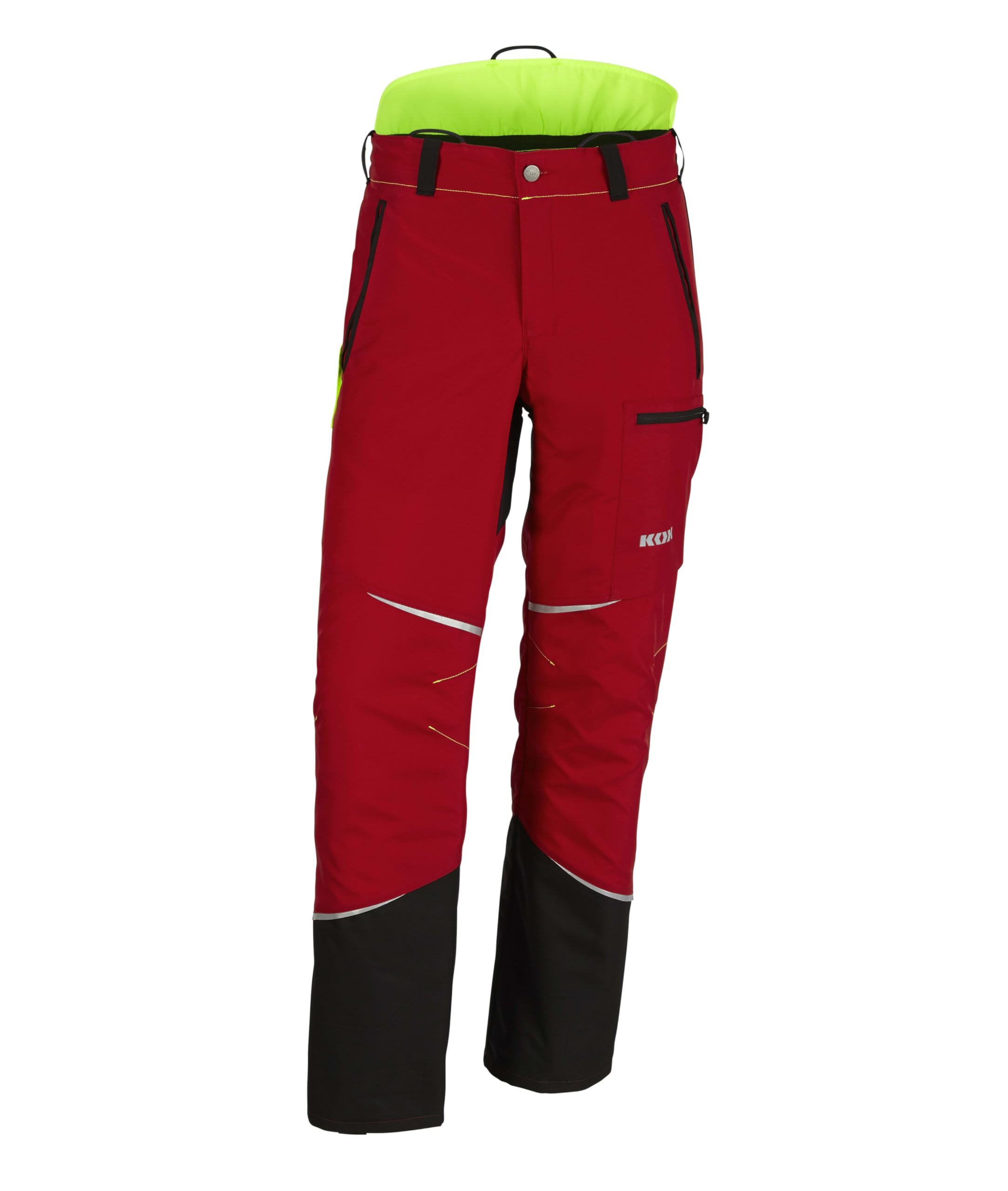 KOX Schnittschutzhose Mistral 3.0 Rot/Gelb 52 Angebot bei HelloDeals