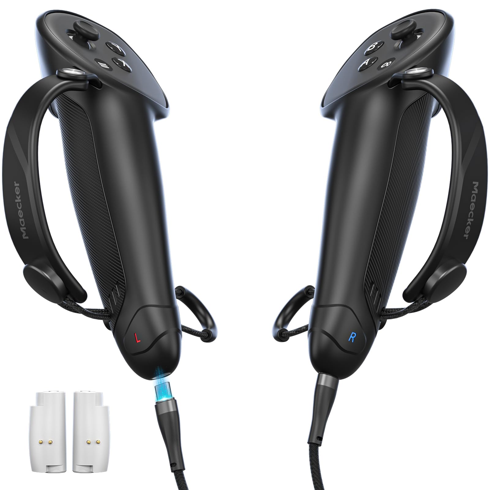 Charging Controller Grips für Quest 3S für Quest 3 Strap mit Wiederaufladbarem Akku für Quest 3S/3 Zubehör Angebot bei HelloDeals