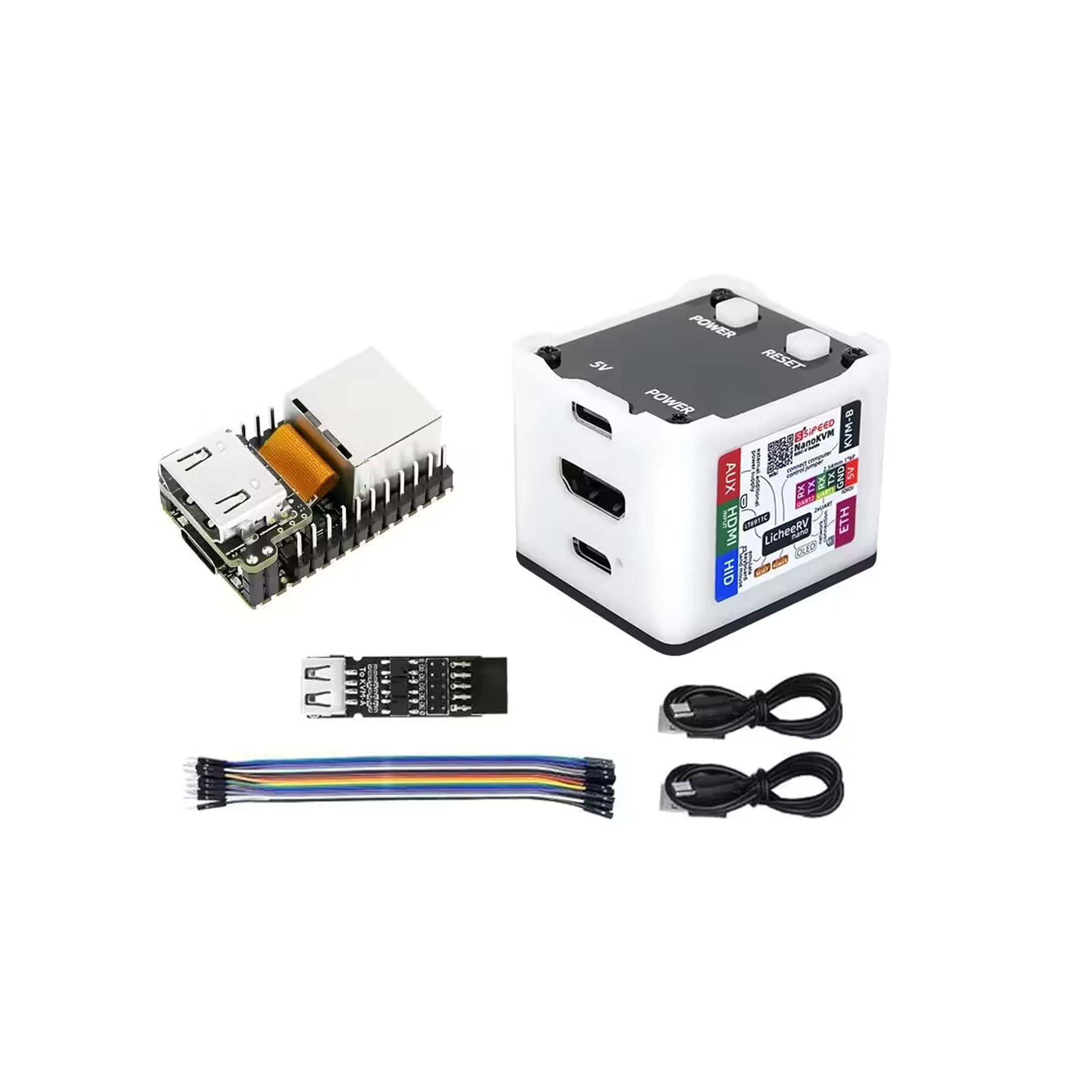 Sipeed NanoKVM IP-KVM Mini Remote Control Operations Maintenance Server, 1TOPS NPU 1GHz C906 RISC-V Linux Single Board Computer, mit HD-MI 100M Netzwerkanschluss (NanoKVM Full Set) Angebot bei HelloDeals