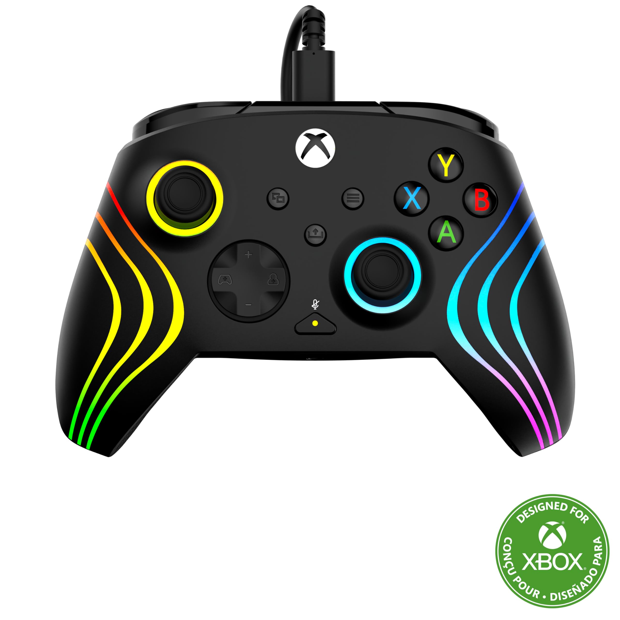 Turtle Beach Afterglow Wave Controller Schwarz Wired RGB Gaming Controller – Lizenziert für Xbox Series X oder S, Xbox One und Windows Angebot bei HelloDeals