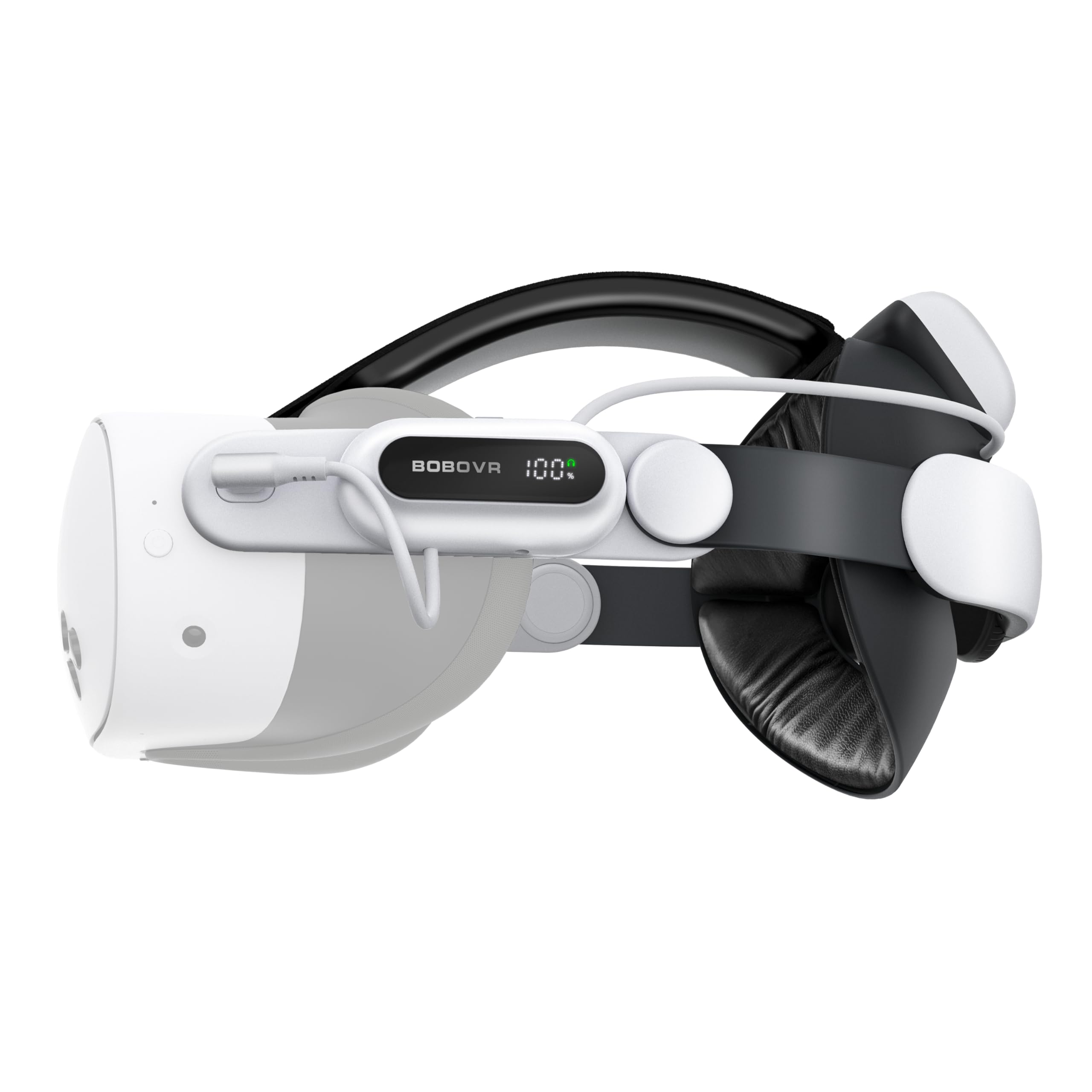 BOBOVR E3 Pro Strap mit Akku Zubehör, Kompatibel mit Meta Quest3/3S,10000 mAh Hot Swap Fähiger Schnellladeakku und 3.5mm Audioerweiterung Angebot bei HelloDeals