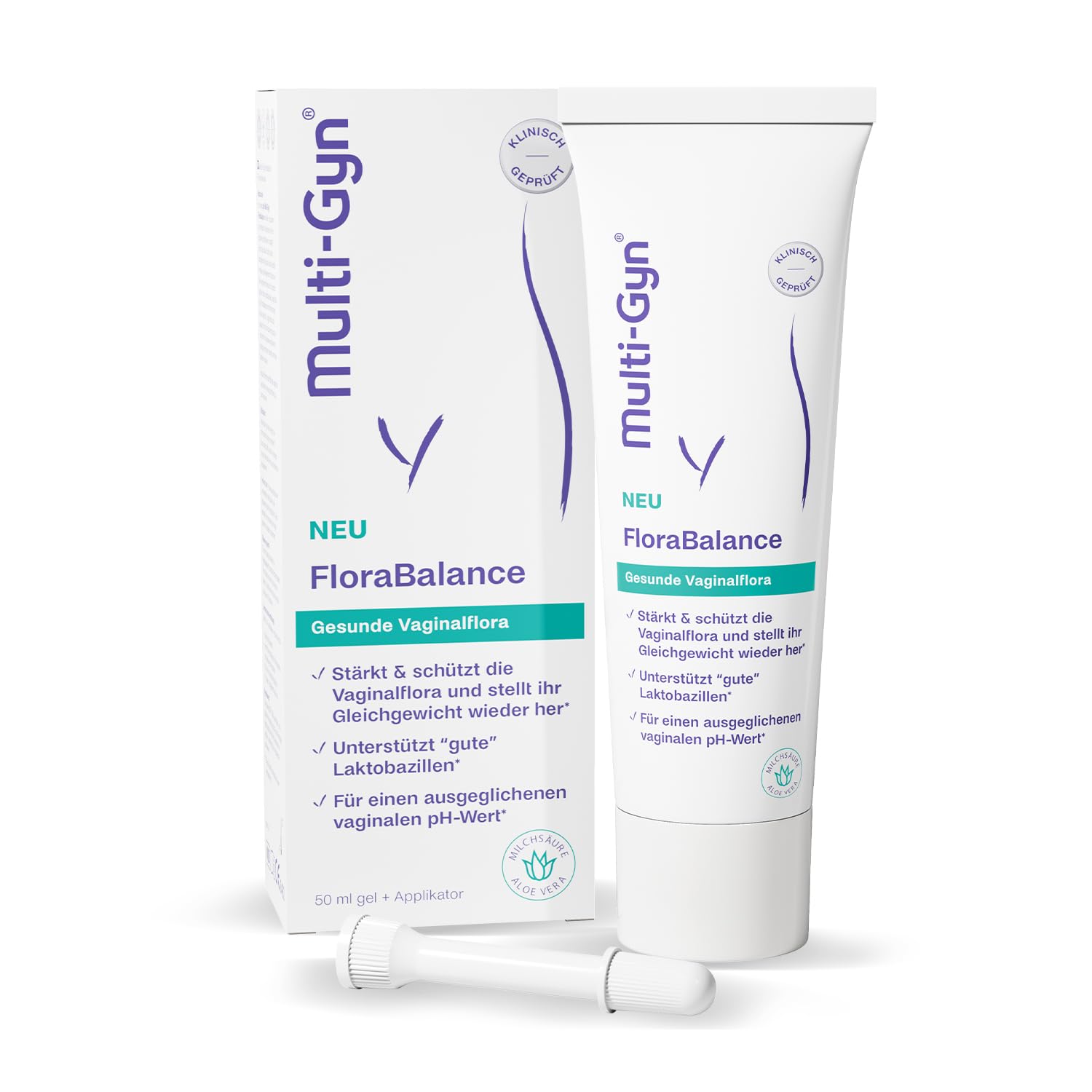 Multi-Gyn FloraBalance - Vaginalgel mit Milchsäure - Wiederherstellung, Stärkung & Schutz der Intimflora* - Optimiert den vaginalen pH-Wert - klinisch erwiesen - 50ml Angebot bei HelloDeals