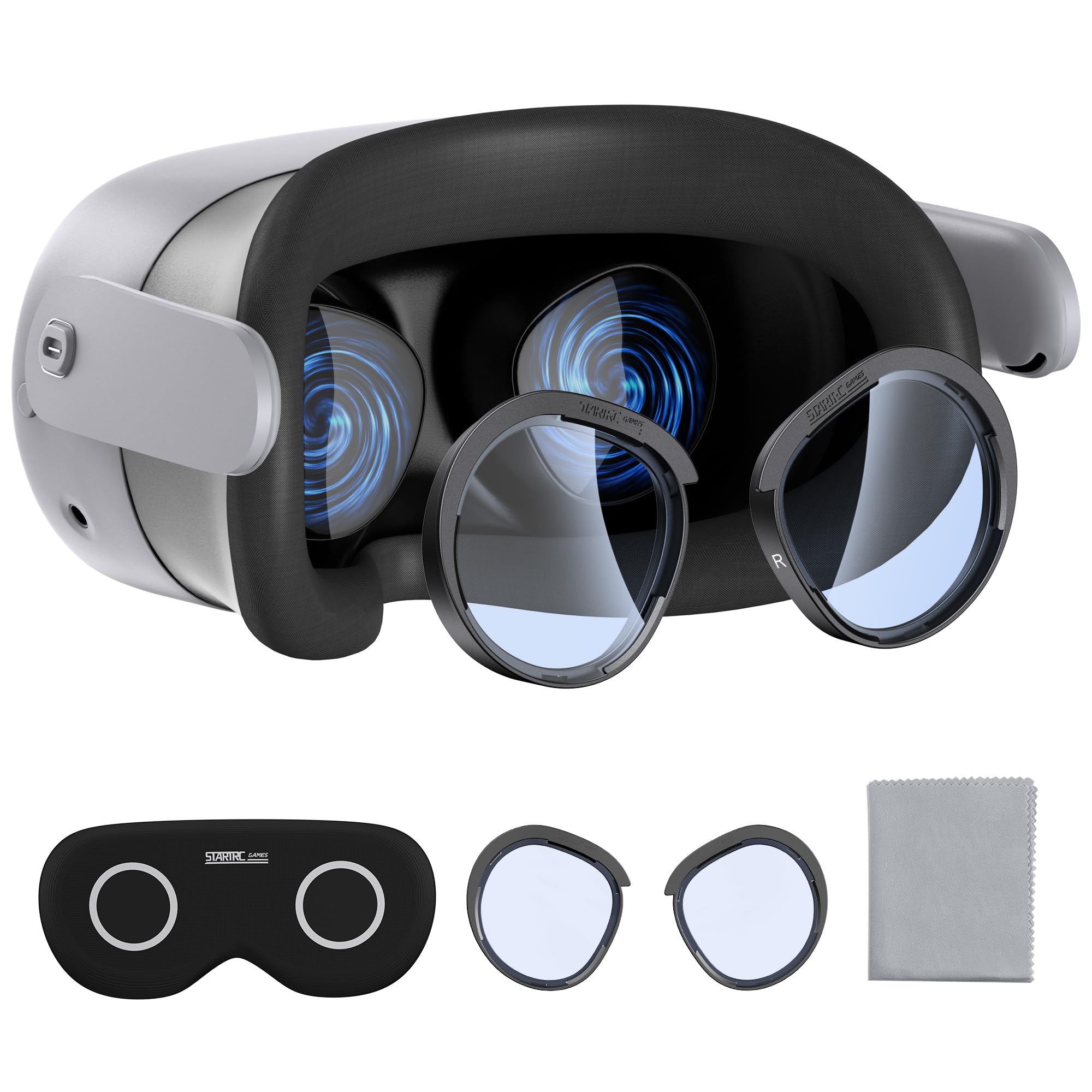 Lens Protector Set kompatibel mit Meta Quest 3S Zubehör, weiche Lens Protector Cover, Glass Spacer mit Blue Light Blocking Gläsern für Oculus Quest 3S/Quest 2 (Nicht passend für Quest 3) Angebot bei HelloDeals
