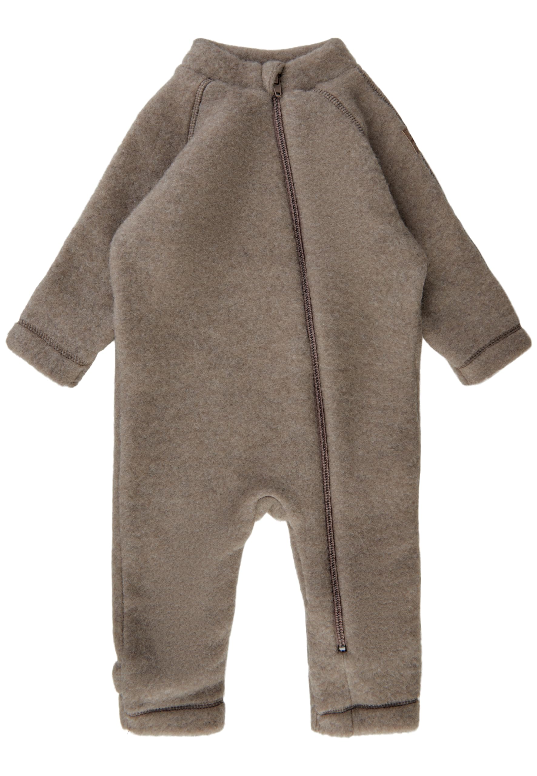 Mikk-line Walkoverall | Wollwalk Overall für Baby und Kleinkind | Schlafanzug Aus 95% Wolle - 100% Mulesingfrei Merinowolle | Ohne Füße 92 Melange Denver Angebot bei HelloDeals