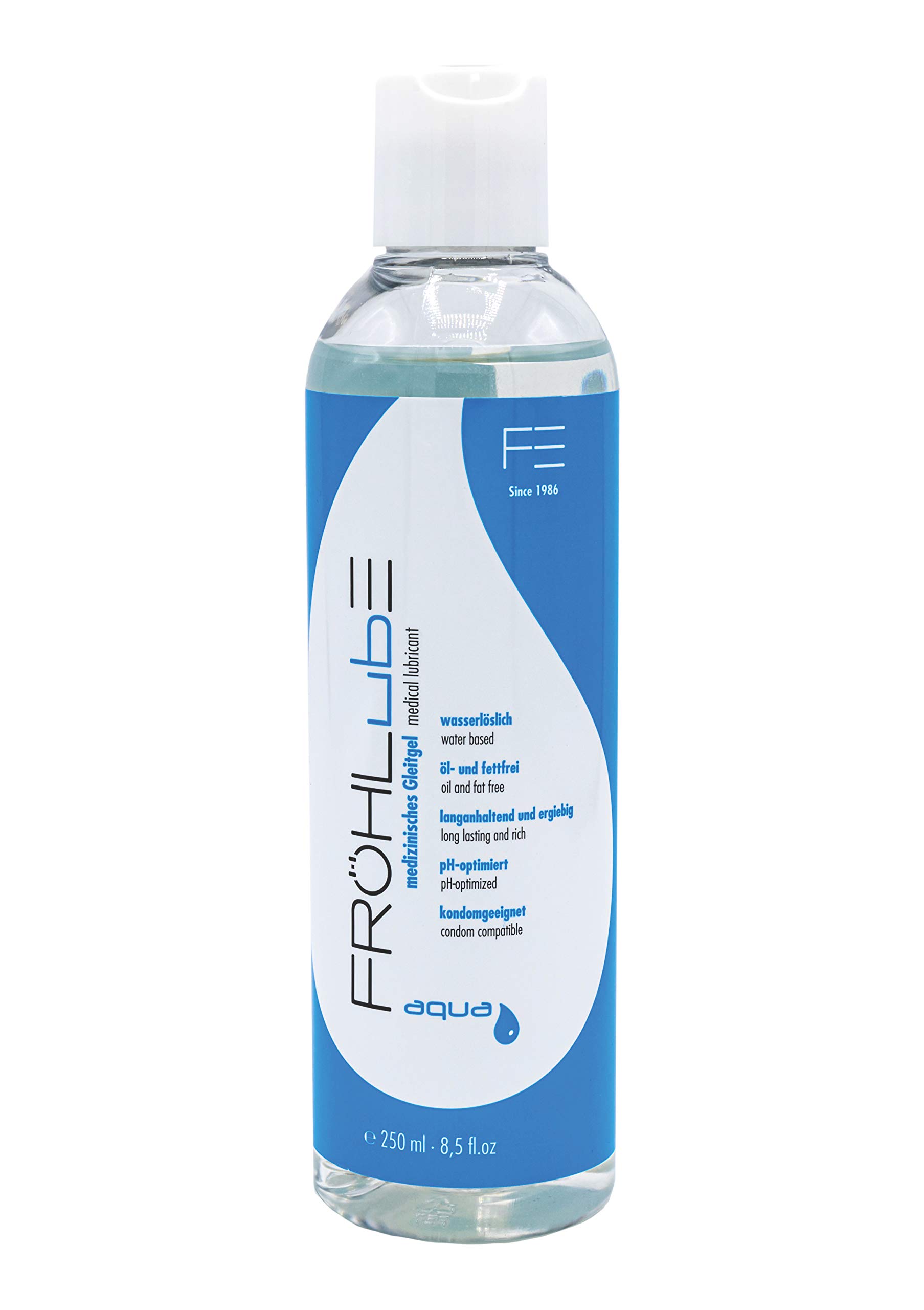 Fröhle FRÖHLubE Aqua Medizinisches Gleitgel, Transparent, Neutral, 250ml frisch 250 ml (1er Pack) Angebot bei HelloDeals