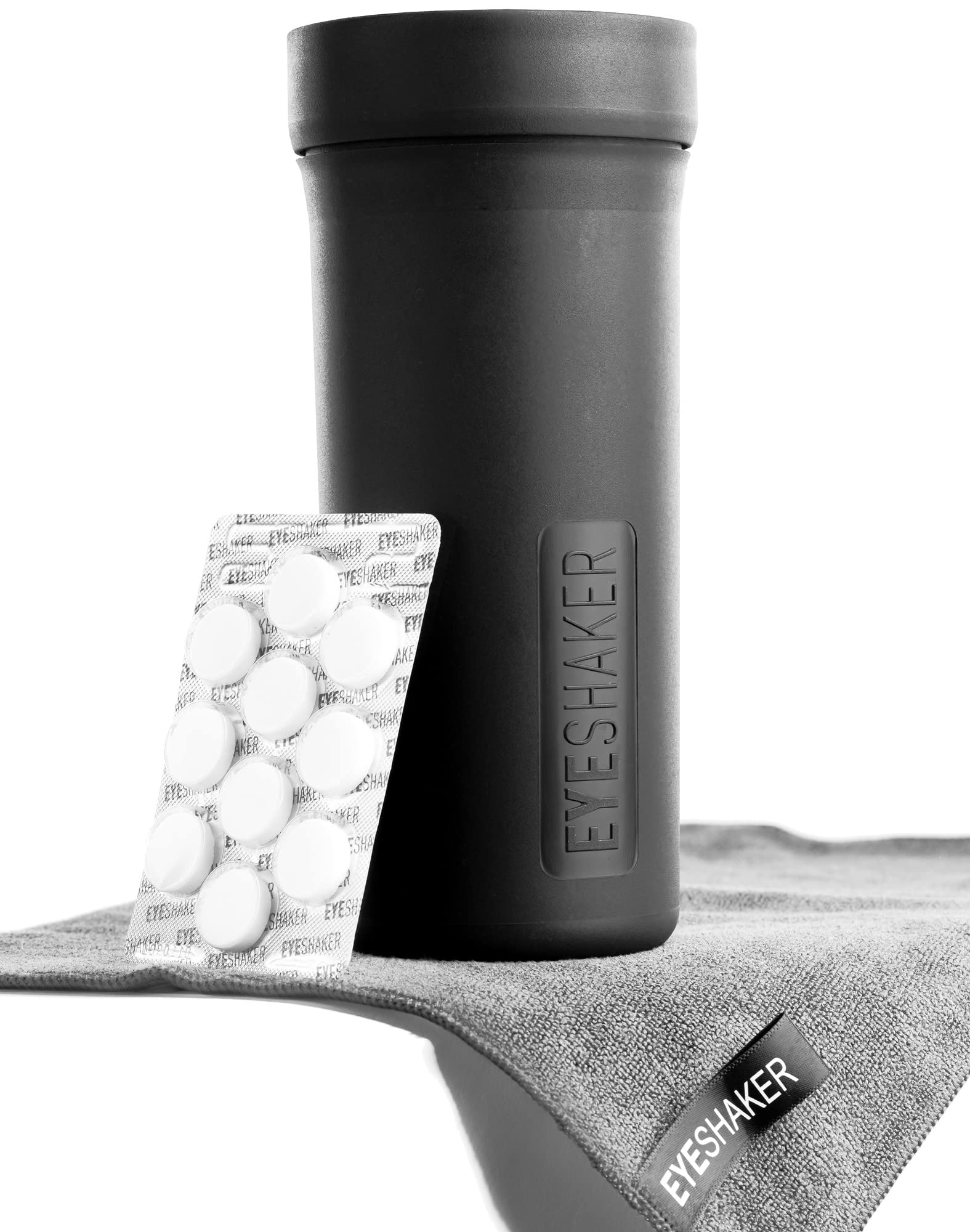 Set - Patentiertes Brillenreinigungsgerät im Komplettpaket - Innovative Brillenreinigung wie vom Optiker für Gläser & Gestell Schwarz Angebot bei HelloDeals