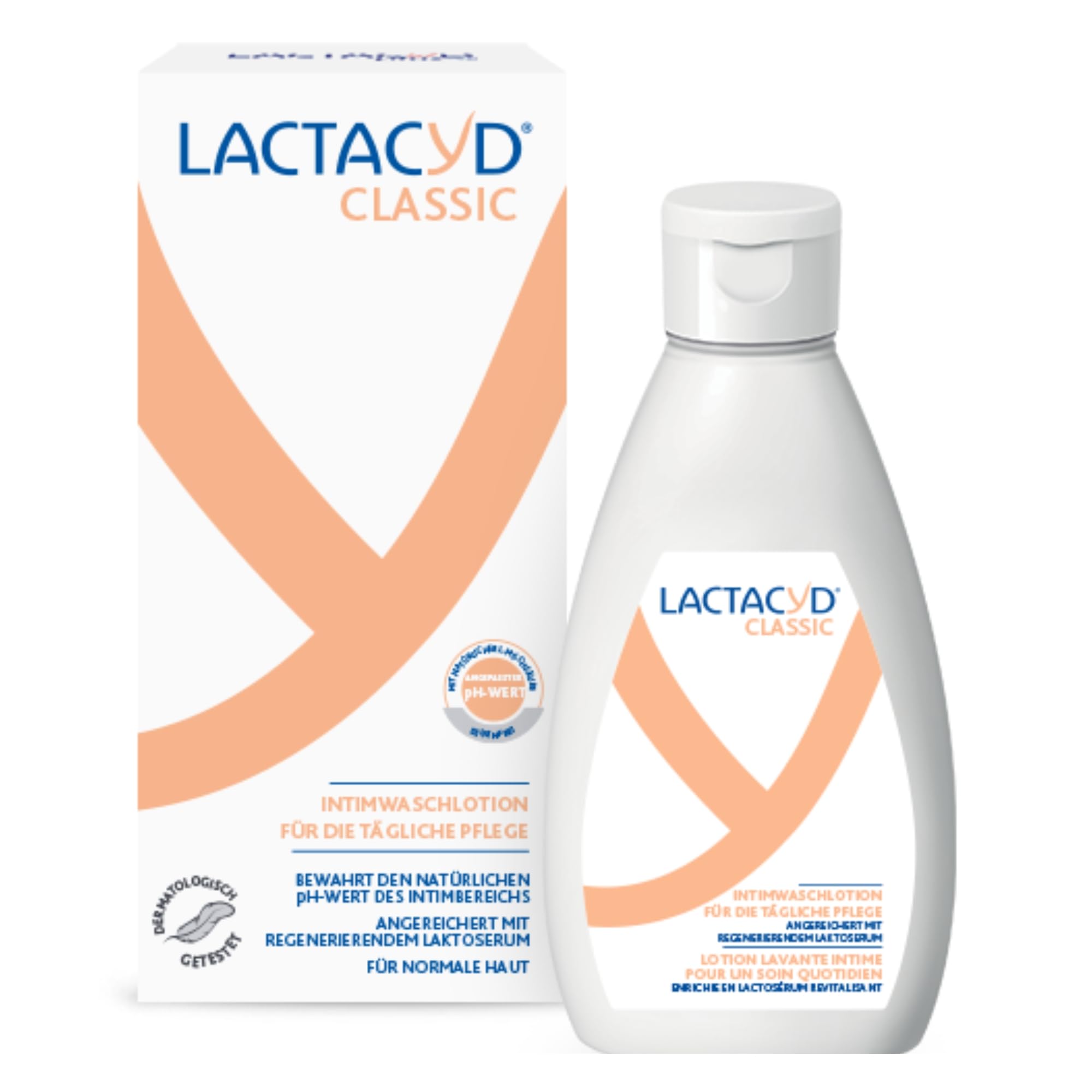 Lactacyd® Classic Intimwaschlotion – Mit angepasstem pH-Wert und natürlicher L-Milchsäure – Klinisch geprüft & bestätigt – 200 ml Classic 200 ml (1er Pack) Angebot bei HelloDeals