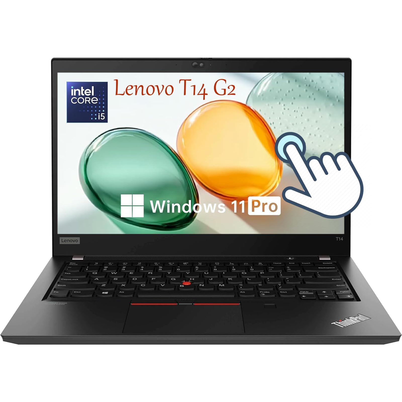 Lenovo Thinkpad T14 Gen 2 Touchscreen Laptop, 14" FHD Business Notebook, Intel Core i5-1145G7, 16GB DDR4 RAM, 512GB SSD, QWERTY Tastatur, Windows 11 Pro (Generalüberholt) Angebot bei HelloDeals