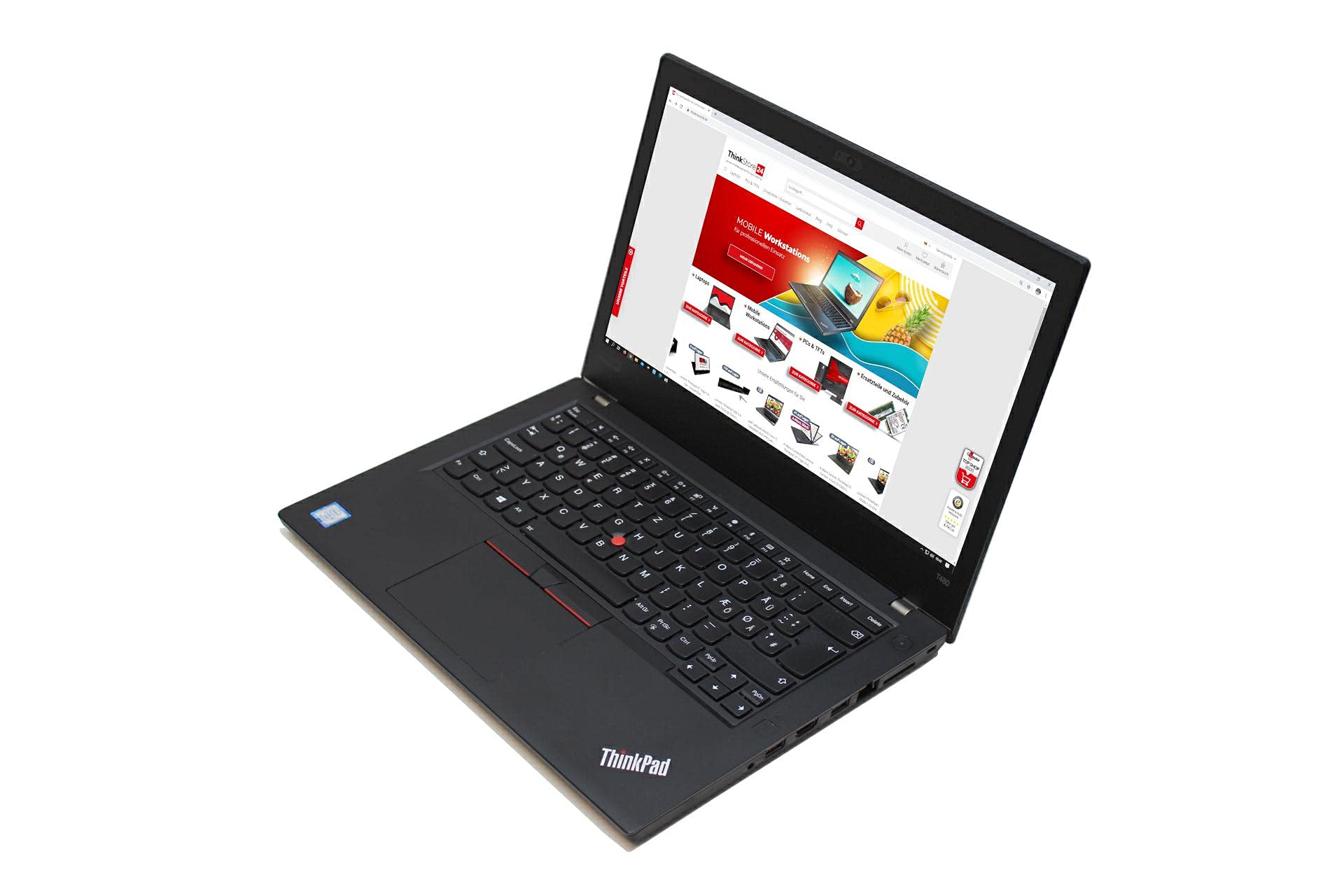 Lenovo ThinkPad T480s i5-8250U 16GB RAM 256GB SSD FHD IPS Fingerprint Backlight Webcam WWAN A- (Generalüberholt) Angebot bei HelloDeals