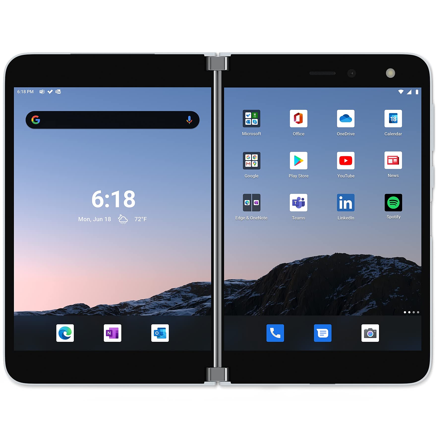 2020 Microsoft Surface Duo, 256GB, Gletscher (Generalüberholt) Angebot bei HelloDeals