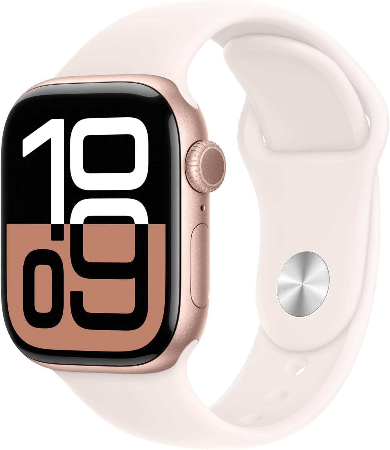 Apple Watch Series 10 [GPS+ Cellular, 42mm] - Roségold Aluminum Case with with Roségold Sport band, M/L (Generalüberholt) Angebot bei HelloDeals