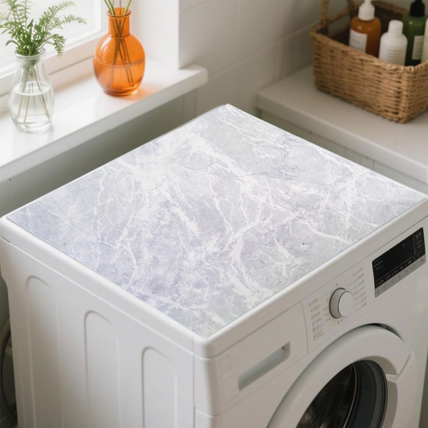 Waschmaschinenauflage,Waschmaschinen Staubschutz,Abdeckung für Waschmaschine,Kühlschrank Waschmaschinenabdeckung,Waschmaschine Staubschutzhülle,Staubschutzhülle Waschmaschinen Abstrakte-n-60*60cm Angebot bei HelloDeals