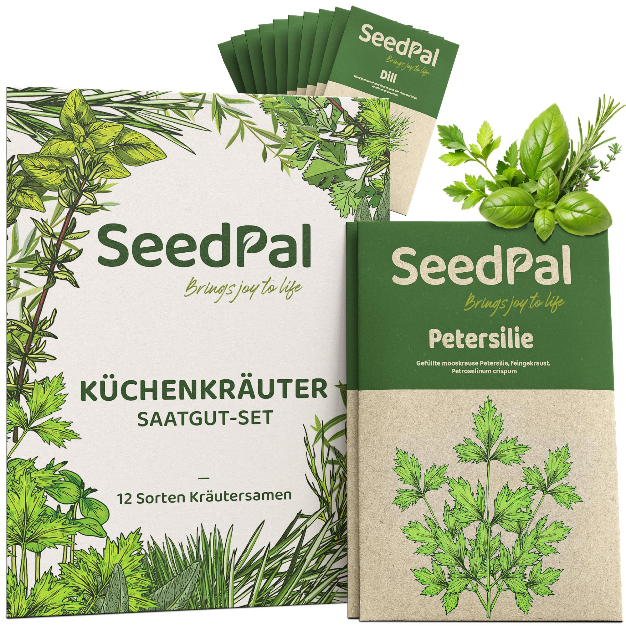 Kräutersamen Set - 12 Beliebtesten Küchenkräuter - Kräuter der Provence, italienische Kräuter - Kräutergarten für Küche oder Balkon - Samen Saatgut - Gartenkräuter Sorten Angebot bei HelloDeals