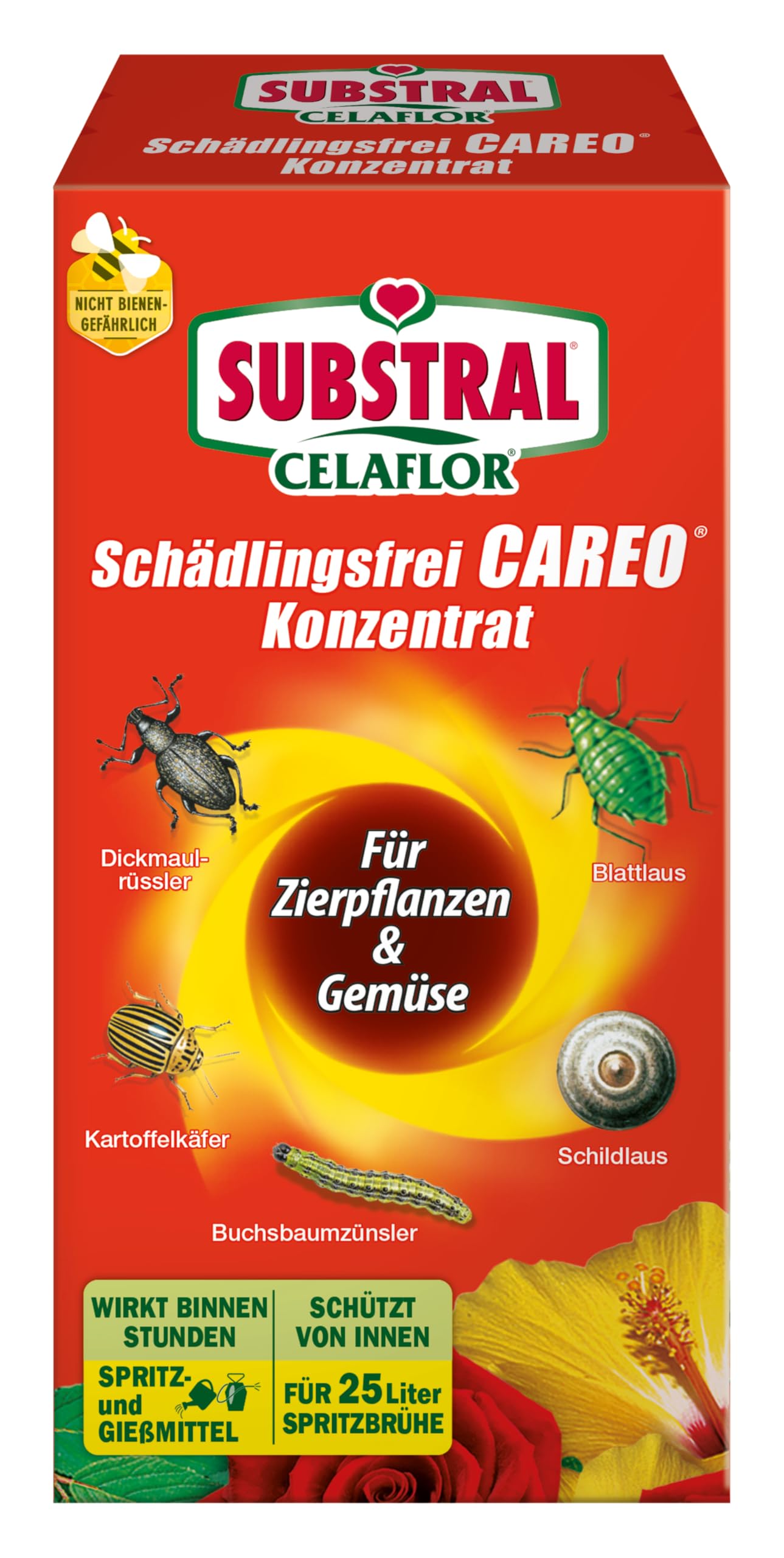 Substral Celaflor Schädlingsfrei Careo Konzentrat für Zierpflanzen, gegen Blattläuse, Buchsbaumzünsler, etc. 250 ml Angebot bei HelloDeals