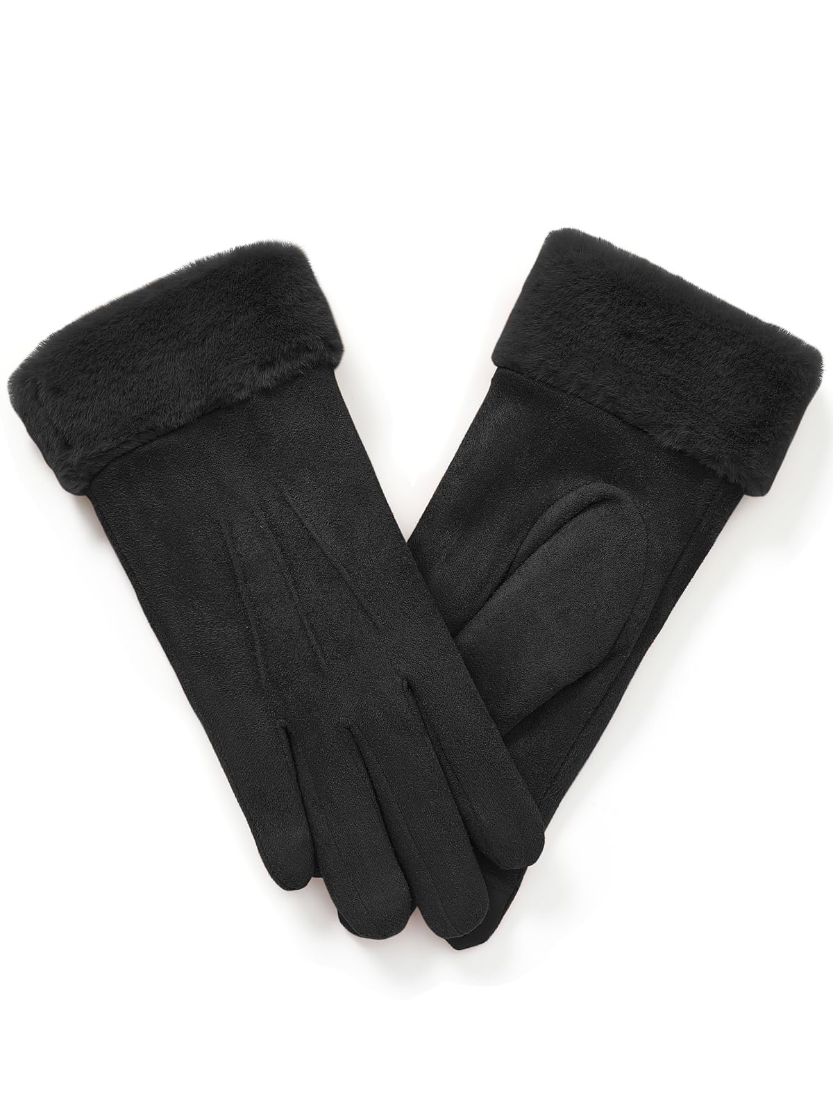 vislivin Handschuhe Damen Winter Warm Handschuhe Touchscreen Handschuh mit Gefütterte Schwarz M Angebot bei HelloDeals