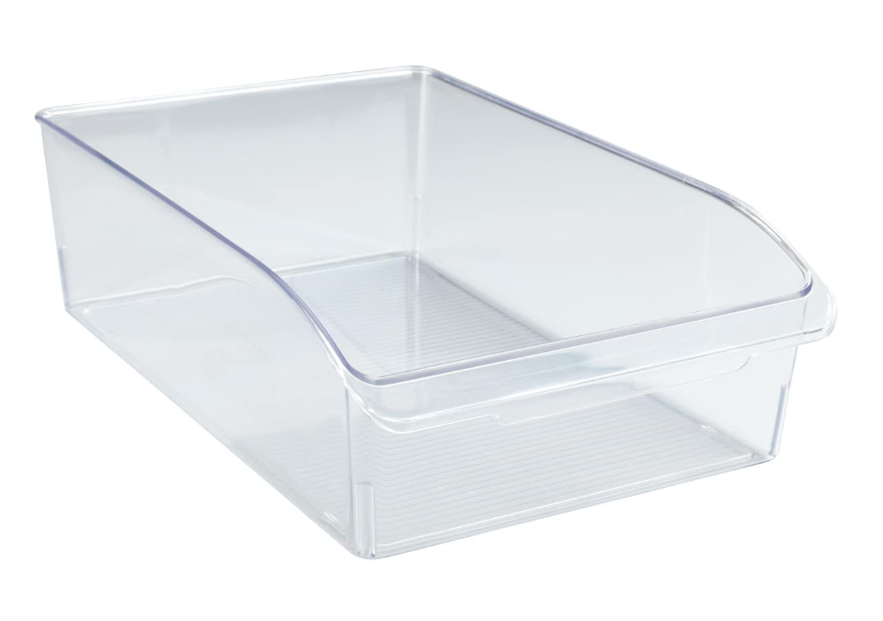 WENKO Kühlschrank-Organizer L, Aufbewahrungsbox für Kühl- und Vorratsschrank zum Sortieren von Lebensmitteln, lebensmittelecht, transparentes Design, 20 x 9,5 x 31 cm, aus robustem PET 9.5 x 20 x 31 cm Angebot bei HelloDeals