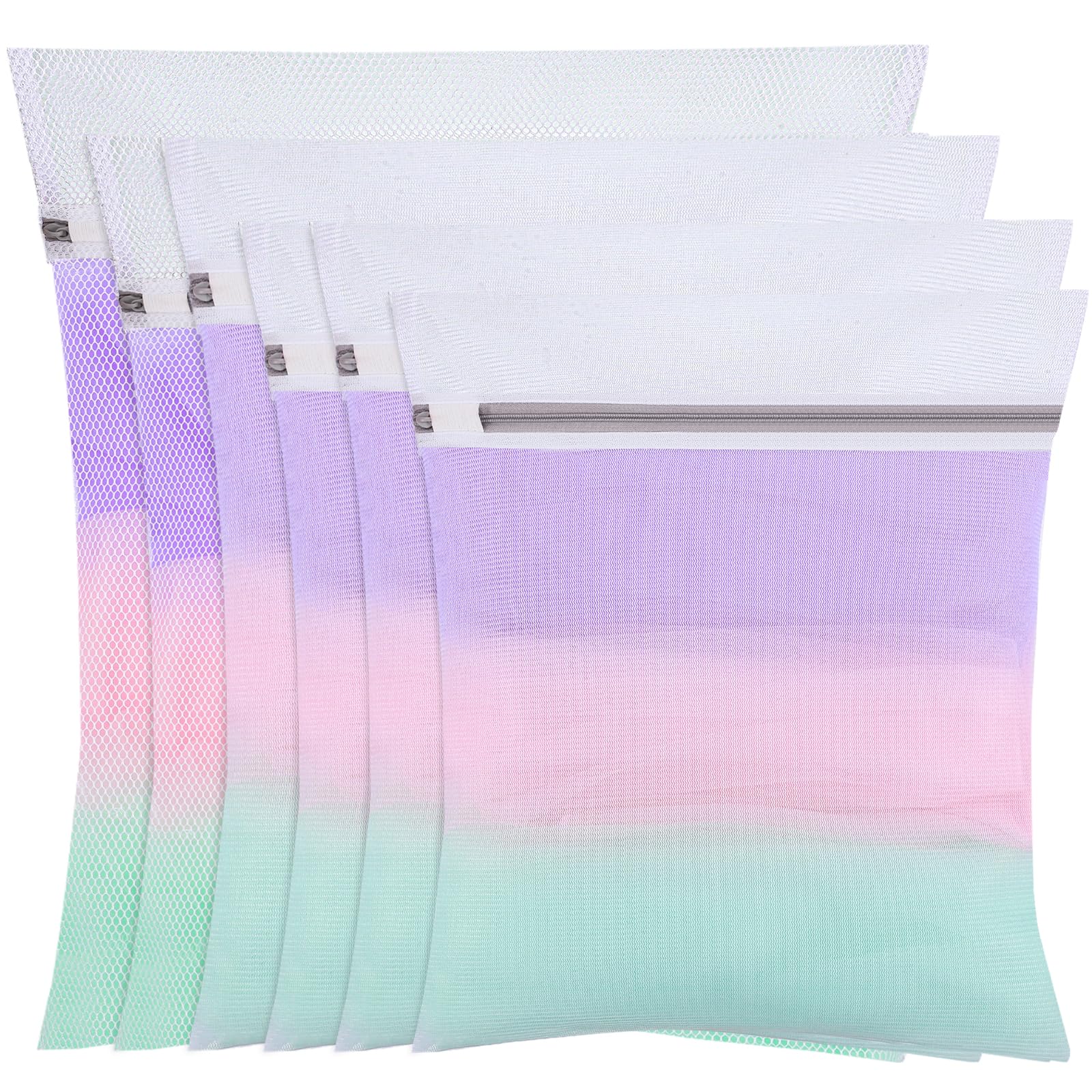 6 Stück Wäschenetz für Waschmaschine, Wäschesack Waschmaschine in 4 Größen Wäschebeutel Laundry Bag mit Reißverschluss für Hemden Pullover Mäntel Jeans Unterwäsche Babykleidung 6 Stück （S+2M+2L+XL） Angebot bei HelloDeals