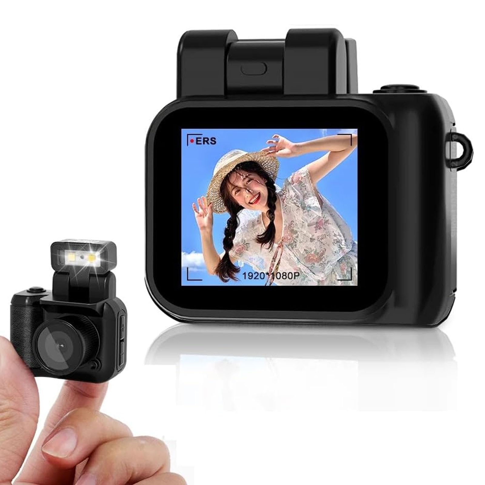 Mini Digitalkameras Als Schlüsselanhänger, 1080P HD Micro DV/Camcorder, Tragbare Kettenkamera mit Blitzlicht, Kleiner CDD Kamera Camcorder für Drinnen und Draußen (32G) Mit 32G kleiner Speicherkarte Angebot bei HelloDeals