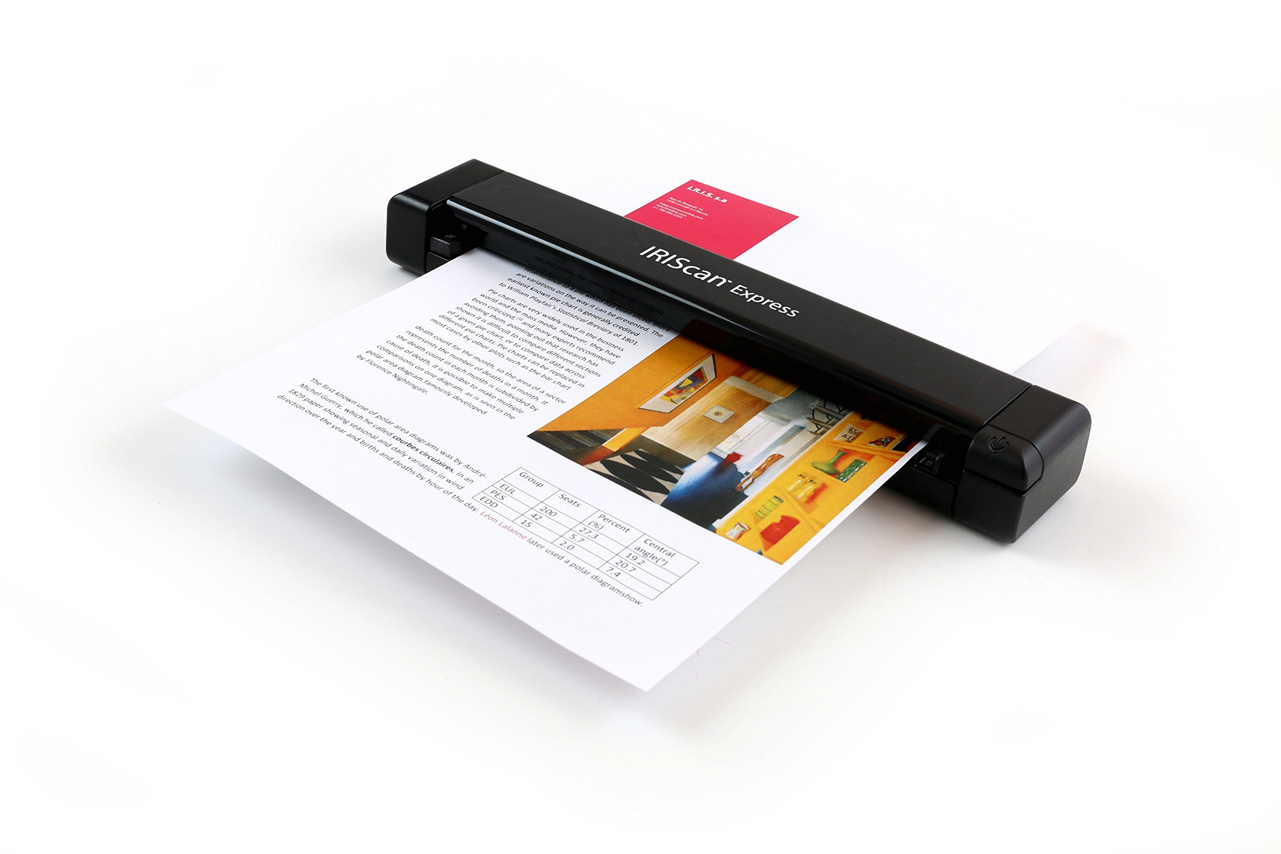 IRIScan Express Mobile Scanner-dokumentenscanner A4 8PPM -v4: PDF-Editor, Simplex, USB-betrieben, Scan zu Word, PDF, XLS, Visitenkarten zu Outlook, Foto Scanner, Quittungsscanner Win Angebot bei HelloDeals