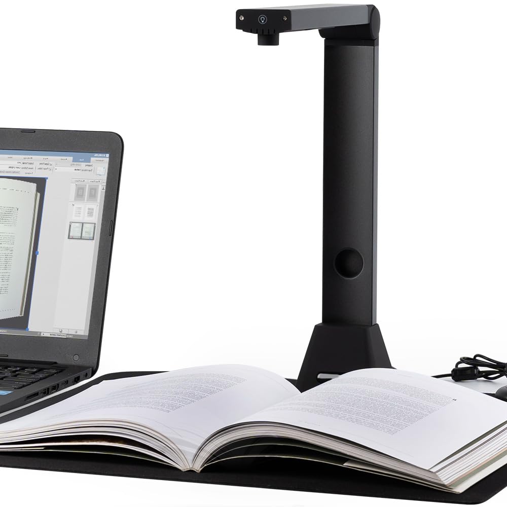 Dokumentenscanner A3 Mobile Buchscanner: 22MP Dokumentenkamera OCR Texterkennung Bücherscan PDF/Word/Excel für Archivierung Rechnung Schule Zuhause Büro Universität Angebot bei HelloDeals