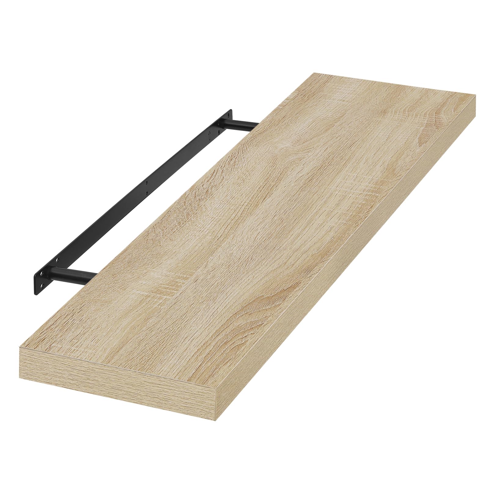 EUGAD Wandregal Wandboard Buchregal Hängeregal DVD CD Regal Holz Board 100cm Sonoma Eiche 0041QJ Angebot bei HelloDeals
