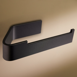 Designfabrik Hamburg Toilettenpapierhalter ohne Bohren | Klopapierhalter zum Kleben | Klorollenhalter Bad | WC Rollenhalter selbstklebend | Toilettenpapierhalter Schwarz | Modernes Design Ohne Ablage Matt Schwarz Angebot bei HelloDeals