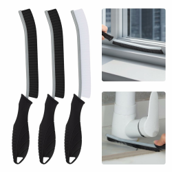 Reinigungsbürste - Spaltreinigungsbürste, Hartborsten Ecken Reinigungsbürste, Bad Bürste, Fugenbürste, Putz Utensilien für Küche, Toilette, Fahrzeug (3, Schwarzer) Schwarz 3 Angebot bei HelloDeals
