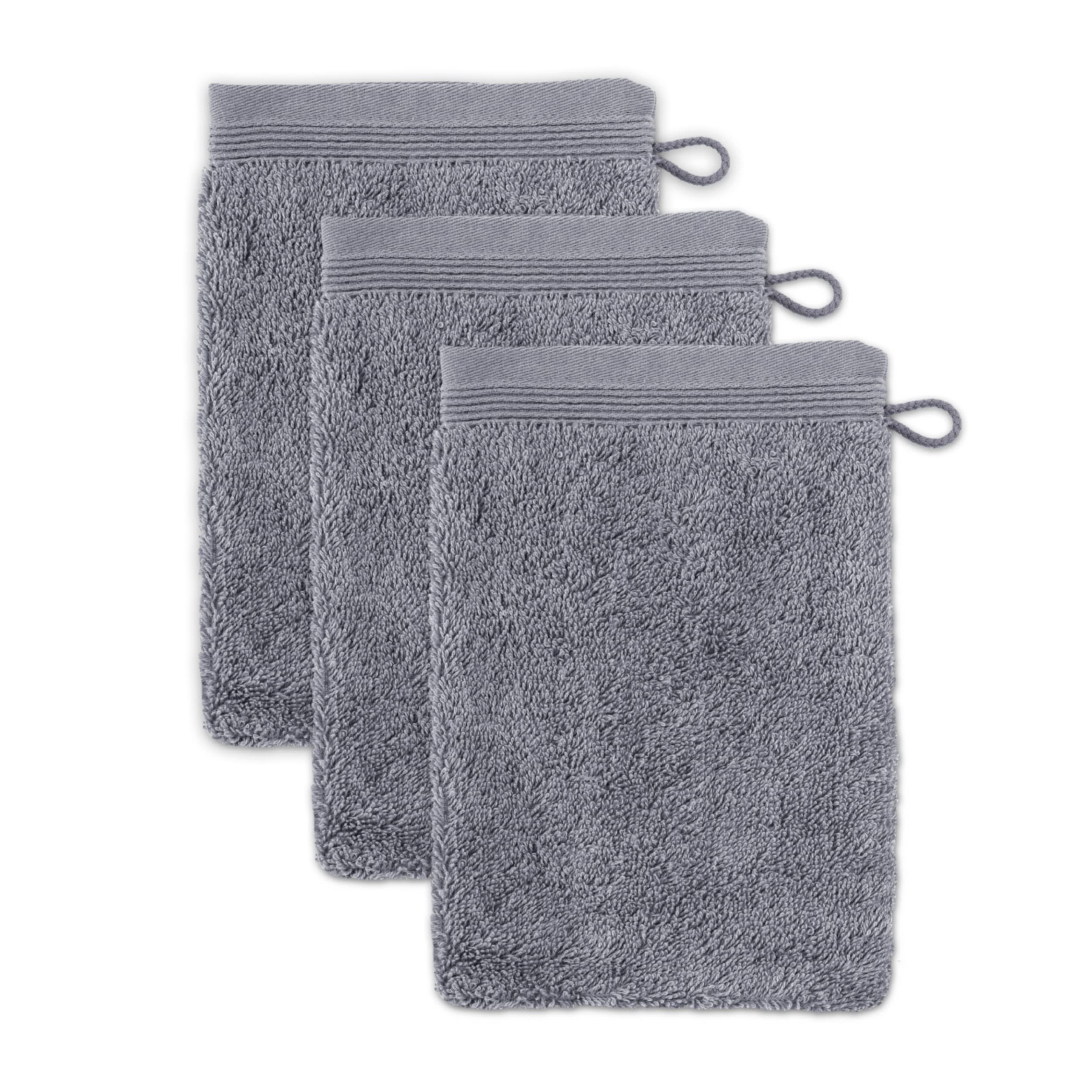 möve Superwuschel Waschhandschuh 15 x 20 cm aus 100% Baumwolle, stone 3er Set Stone 15 x 20 cm Angebot bei HelloDeals